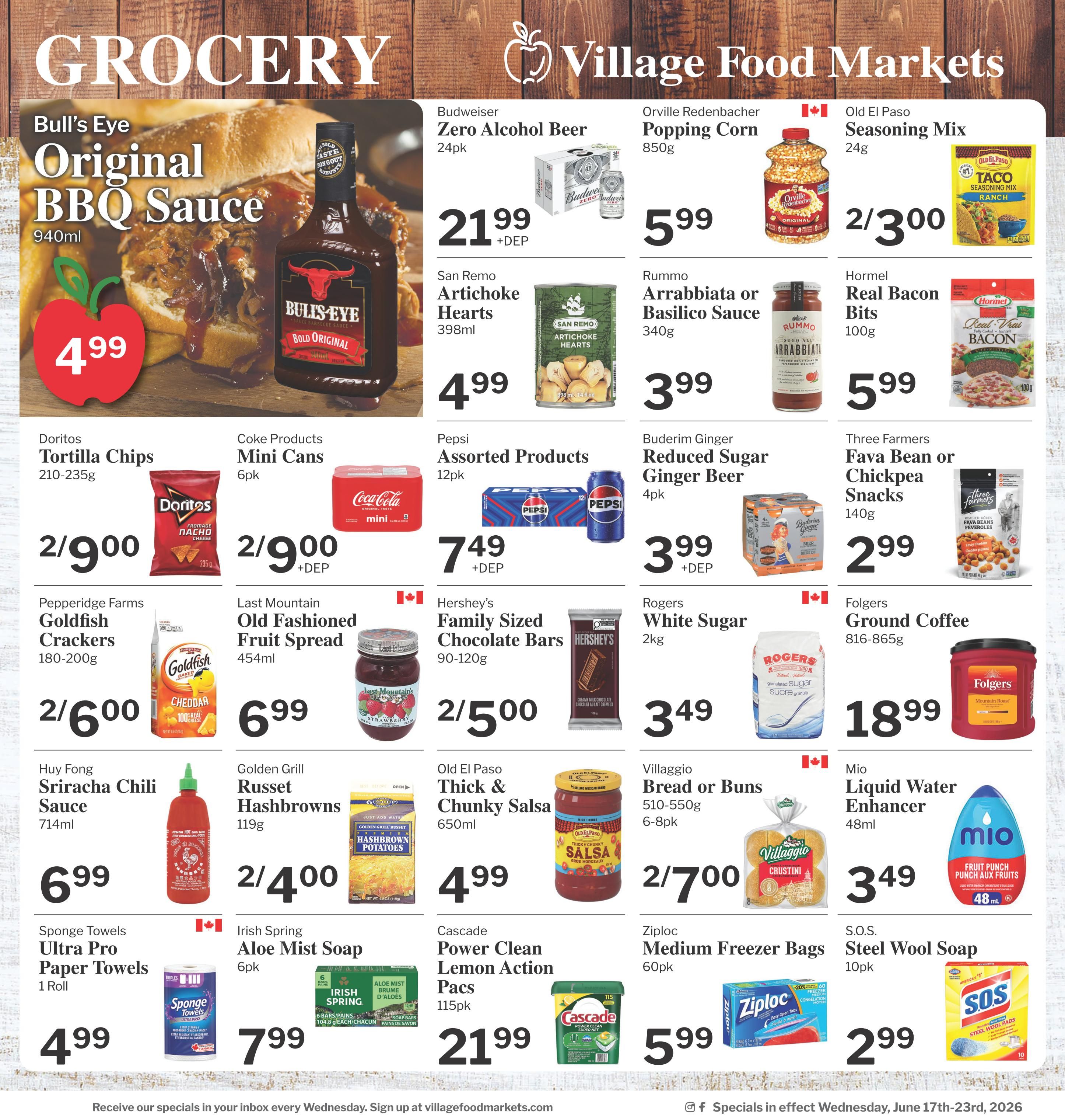 Village Food Markets Flyer June 17 to 23