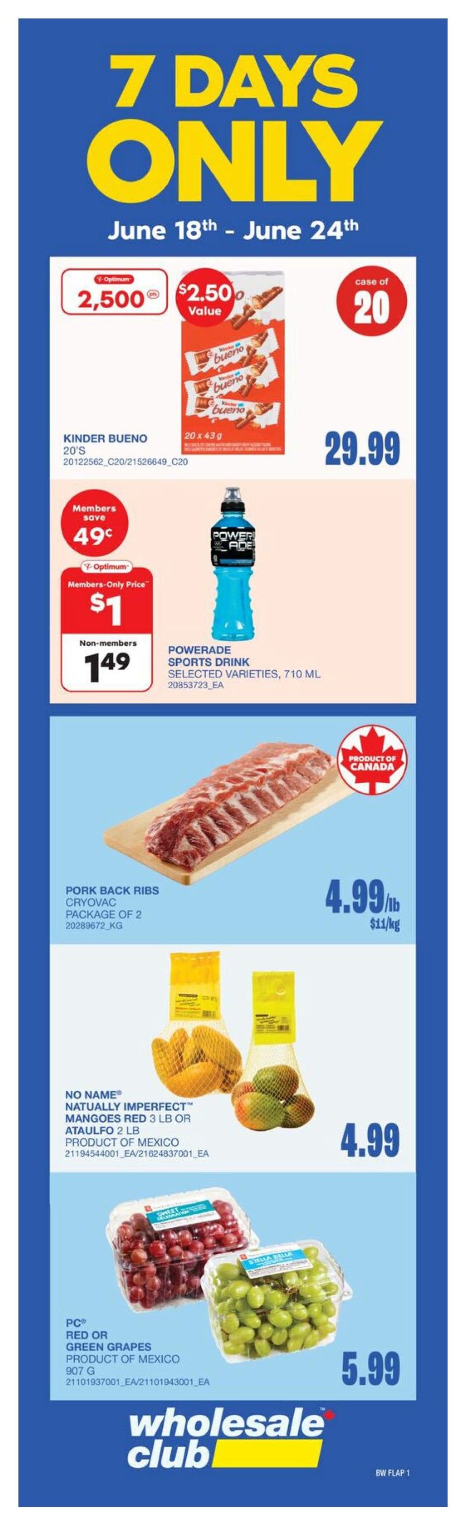 Wholesale Club (West) Flyer June 18 to 24