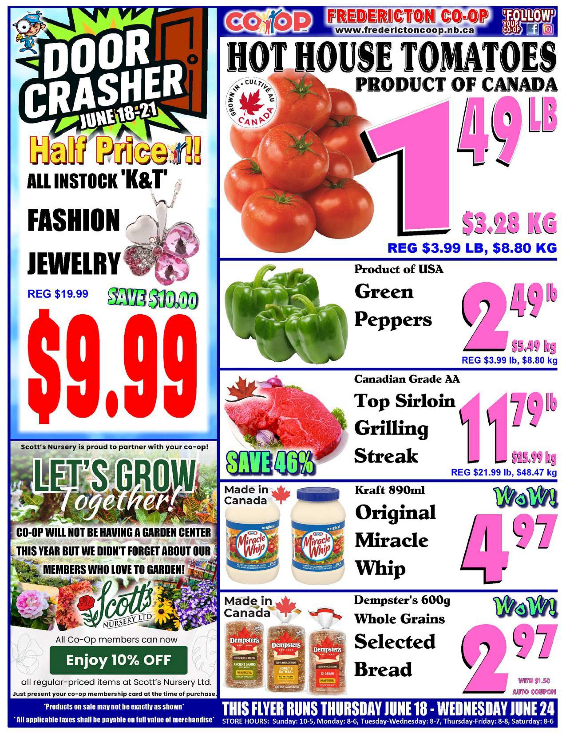 Fredericton Co-op Flyer June 18 to 24