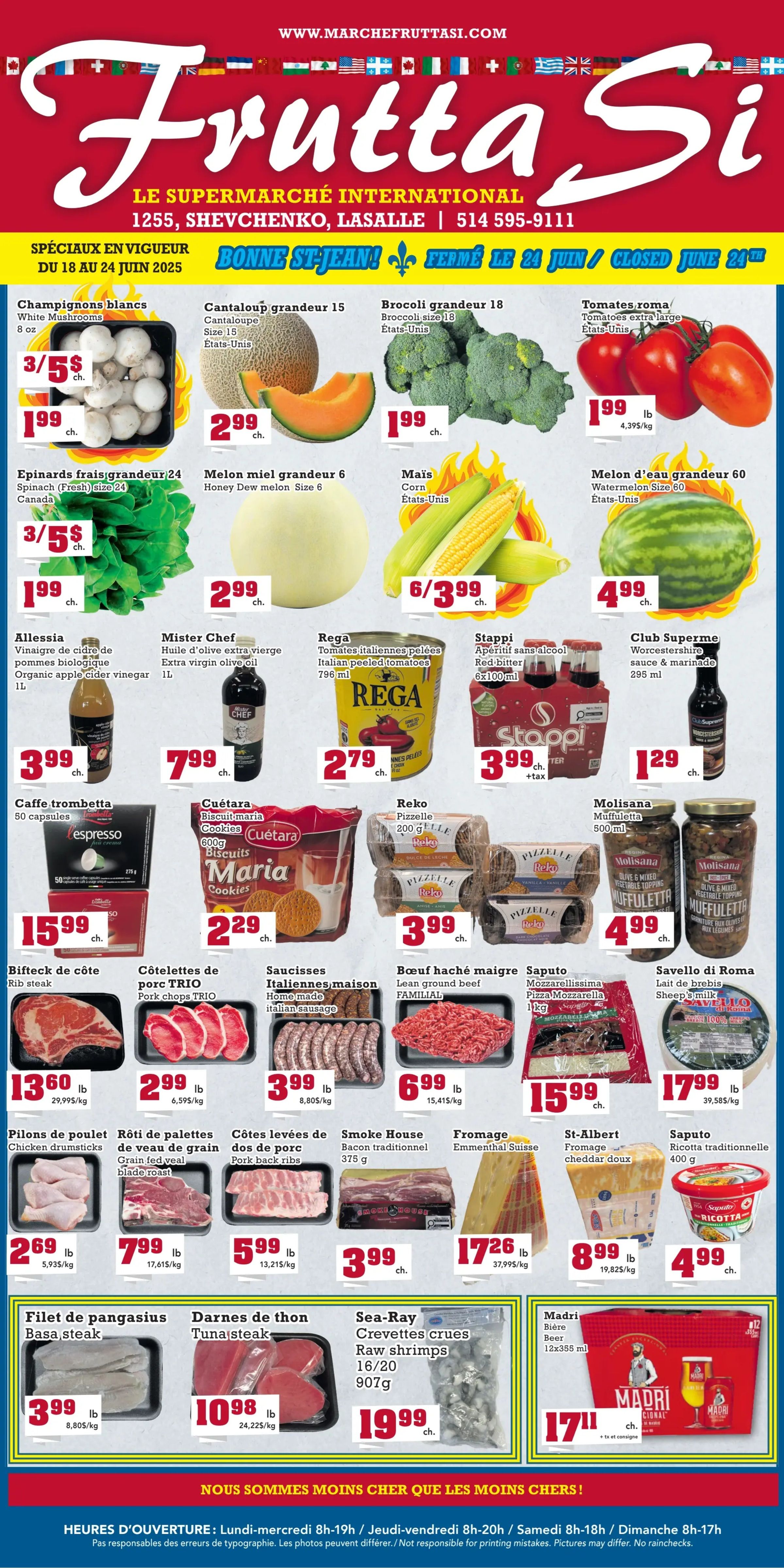 Frutta Si Flyer June 18 to 24