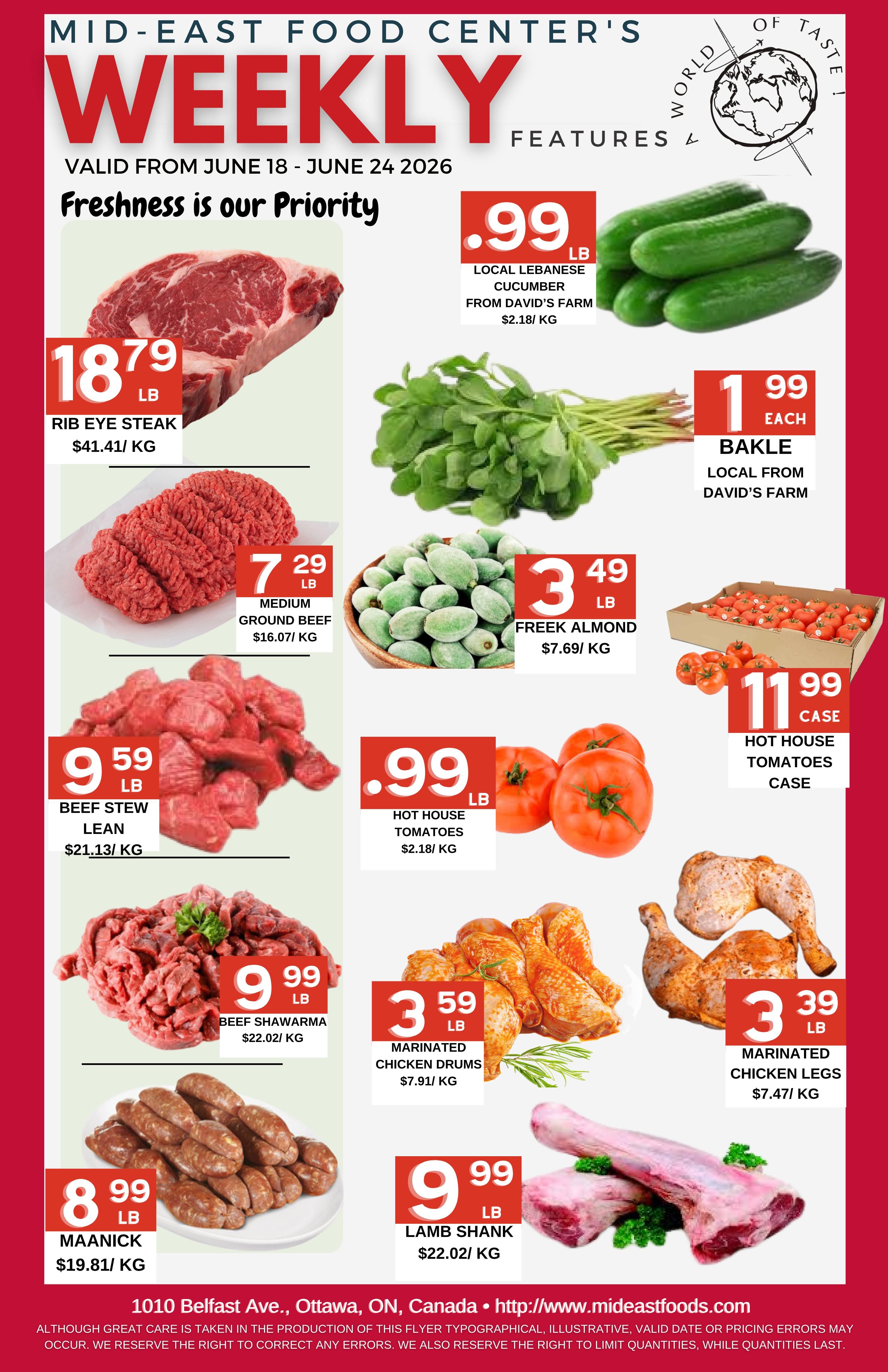 Mid-East Food Centre Flyer June 18 to 24