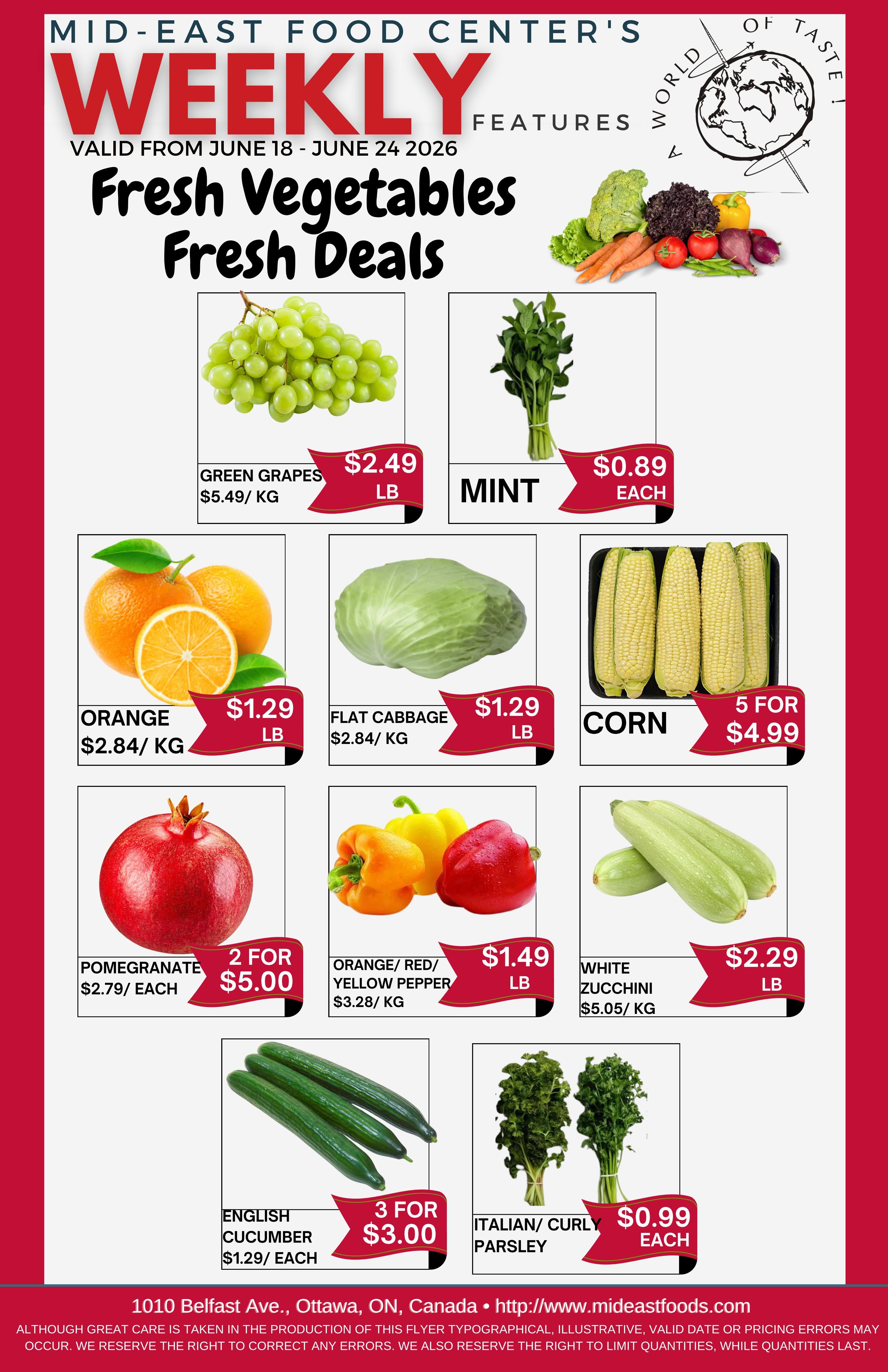 Mid-East Food Centre Flyer June 18 to 24