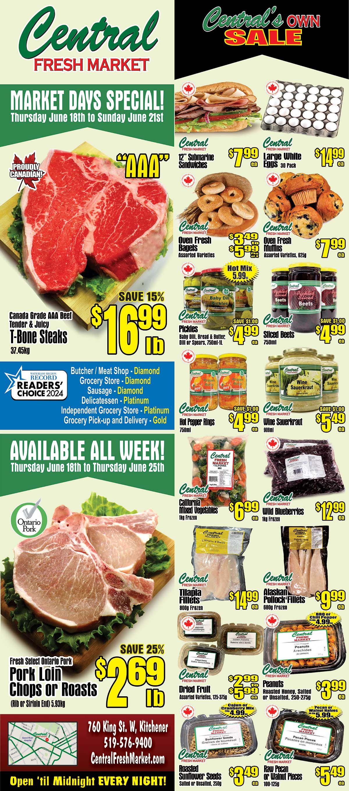 Central Fresh Market Flyer June 18 to 25