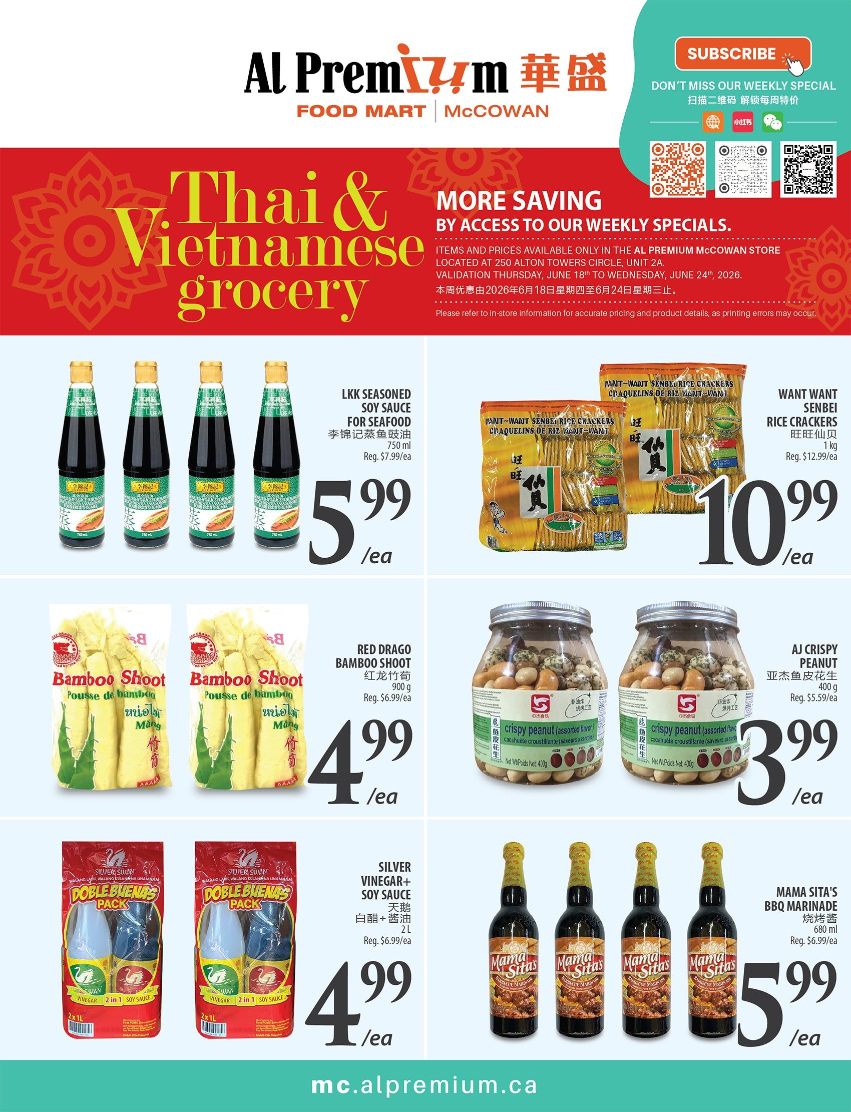 Al Premium Food Mart (McCowan) Flyer June 18 to 24