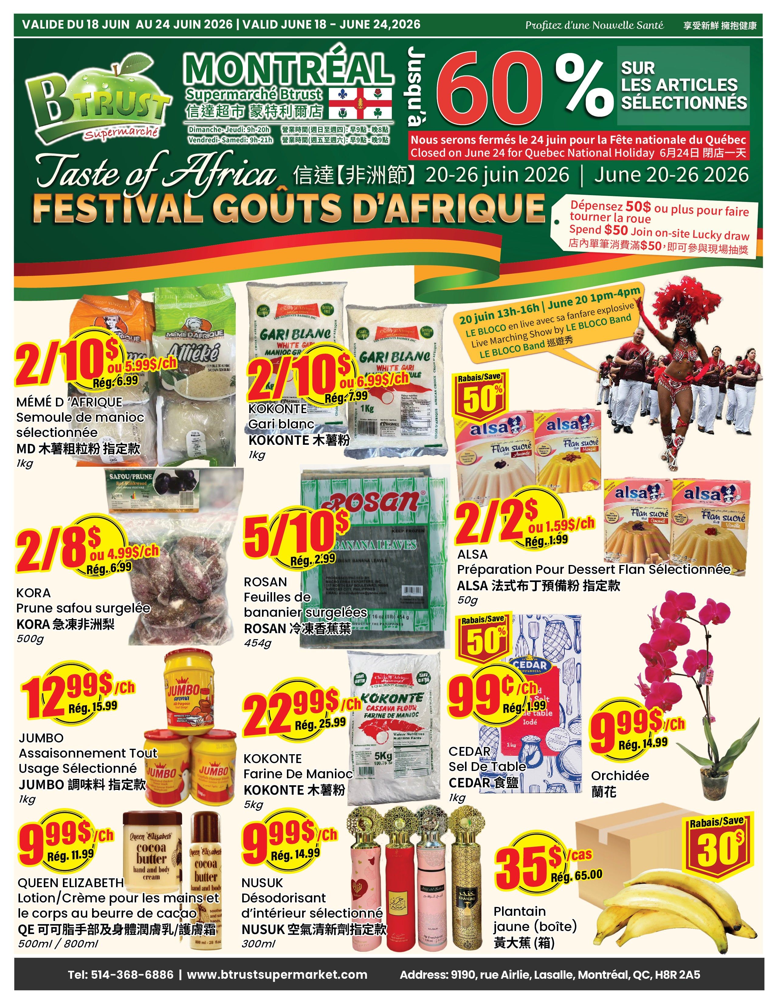 Btrust Supermarket (Montreal) Flyer June 18 to 24