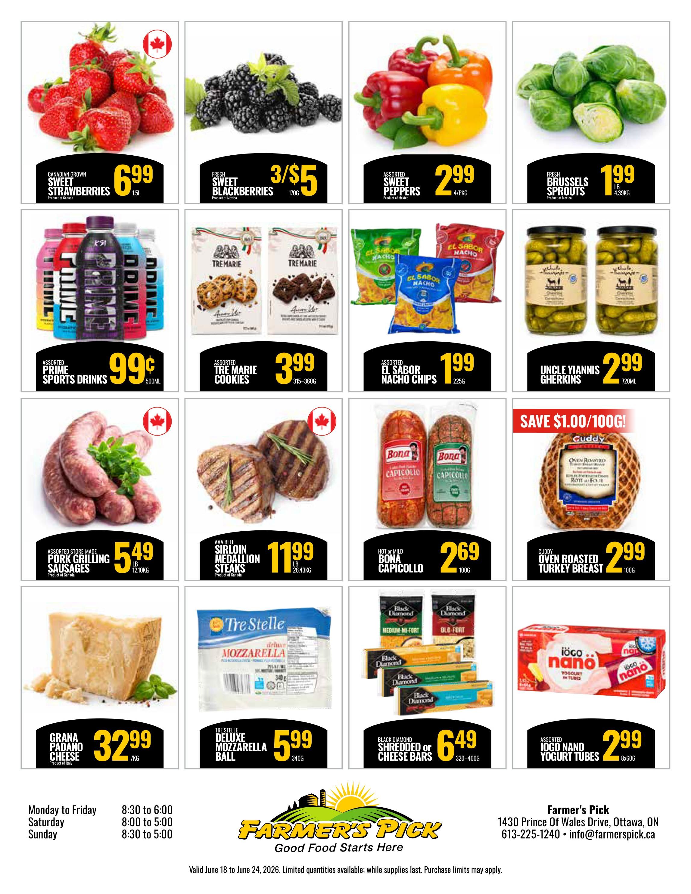 Farmer's Pick Flyer June 18 to 24