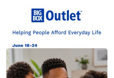 Big Box Outlet Store Flyer June 18 to 24