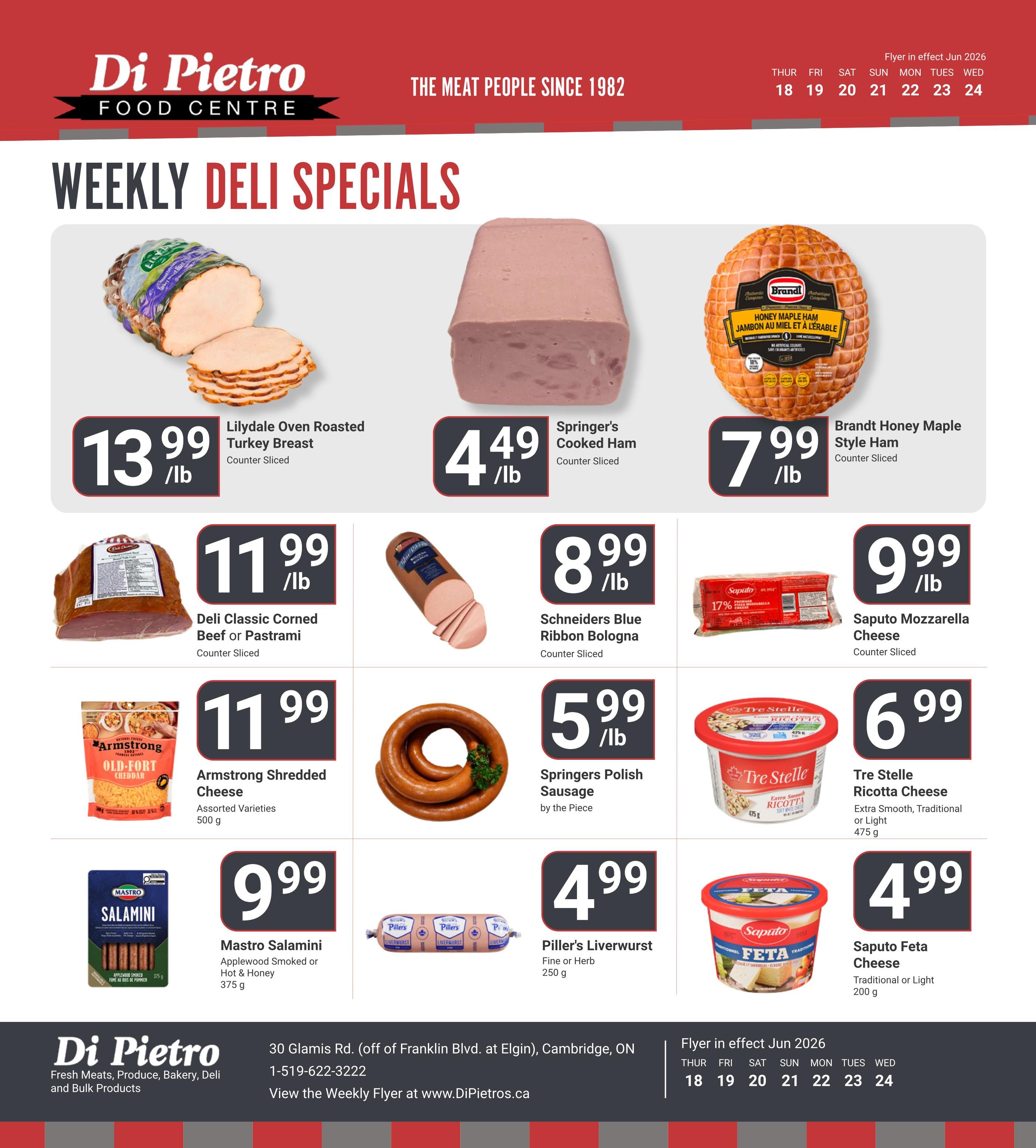 Di Pietro Food Centre Flyer June 18 to 24