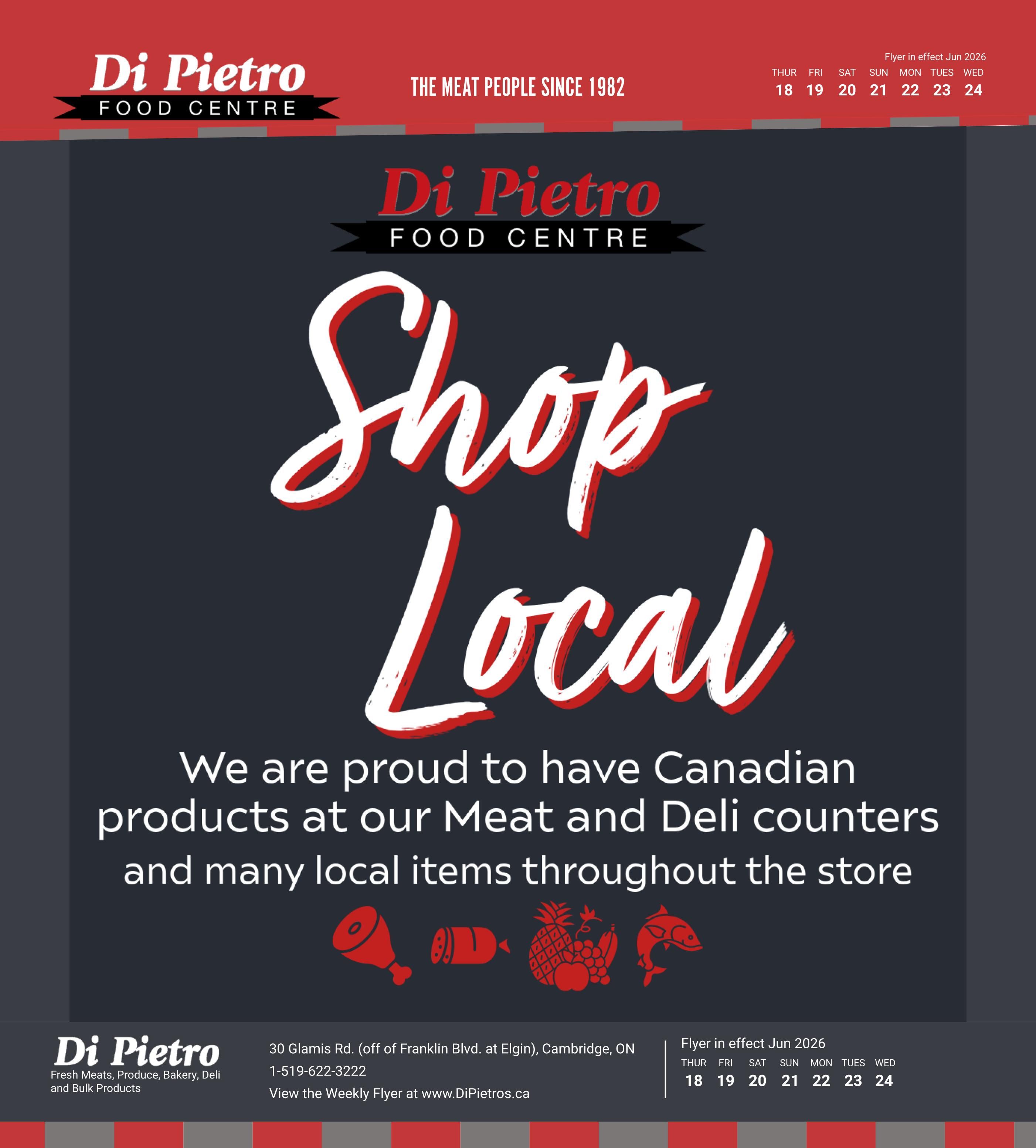 Di Pietro Food Centre Flyer June 18 to 24
