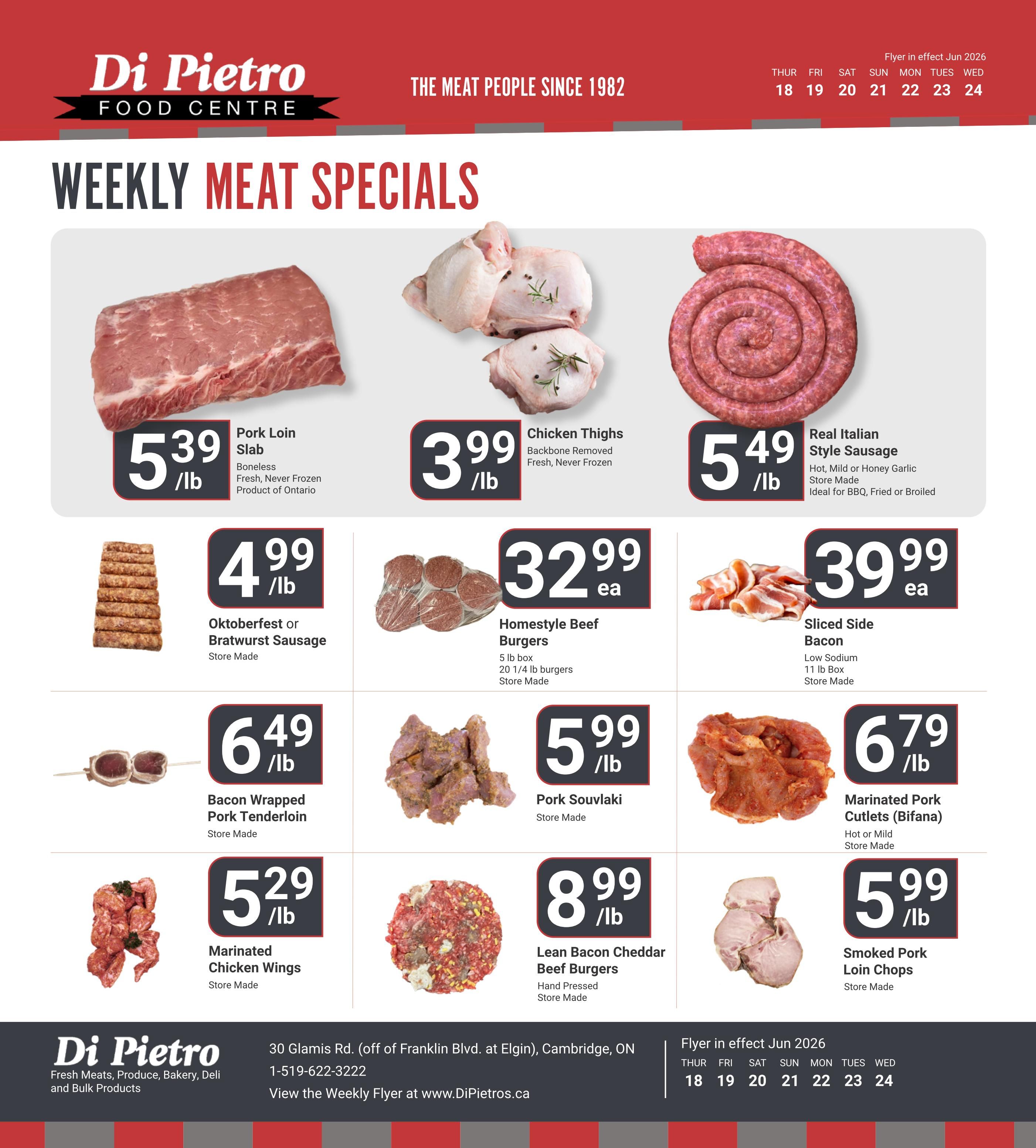 Di Pietro Food Centre Flyer June 18 to 24