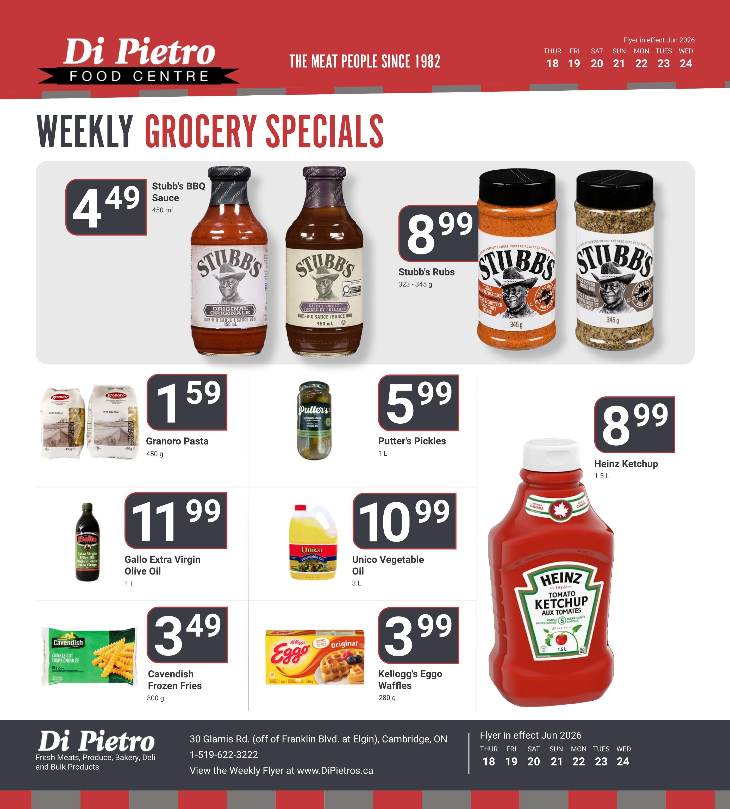 Di Pietro Food Centre Flyer June 18 to 24