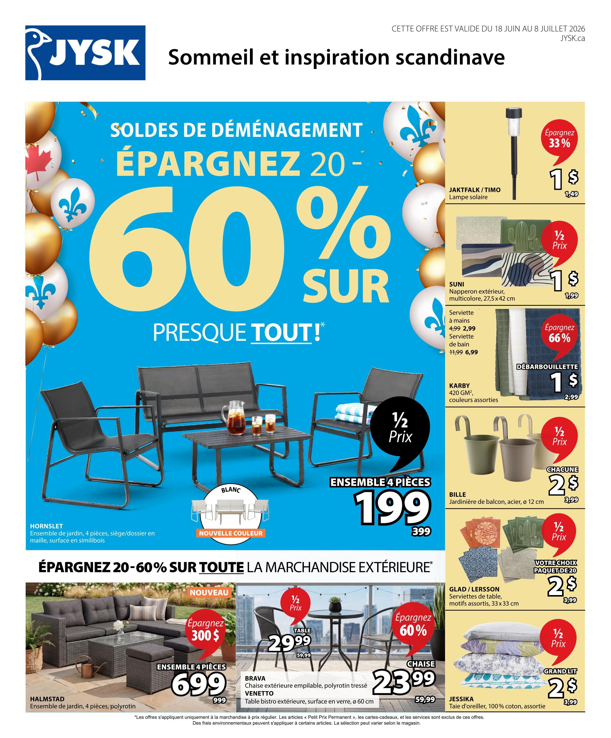 JYSK (QC) Flyer June 18 to July 1
