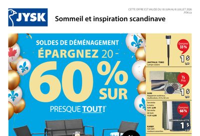 JYSK (QC) Flyer June 18 to July 1