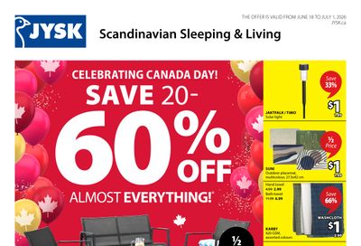 JYSK Flyer June 18 to July 1