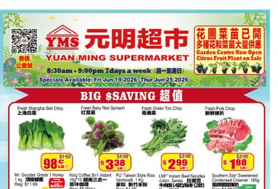 Yuan Ming Supermarket Flyer June 19 to 25
