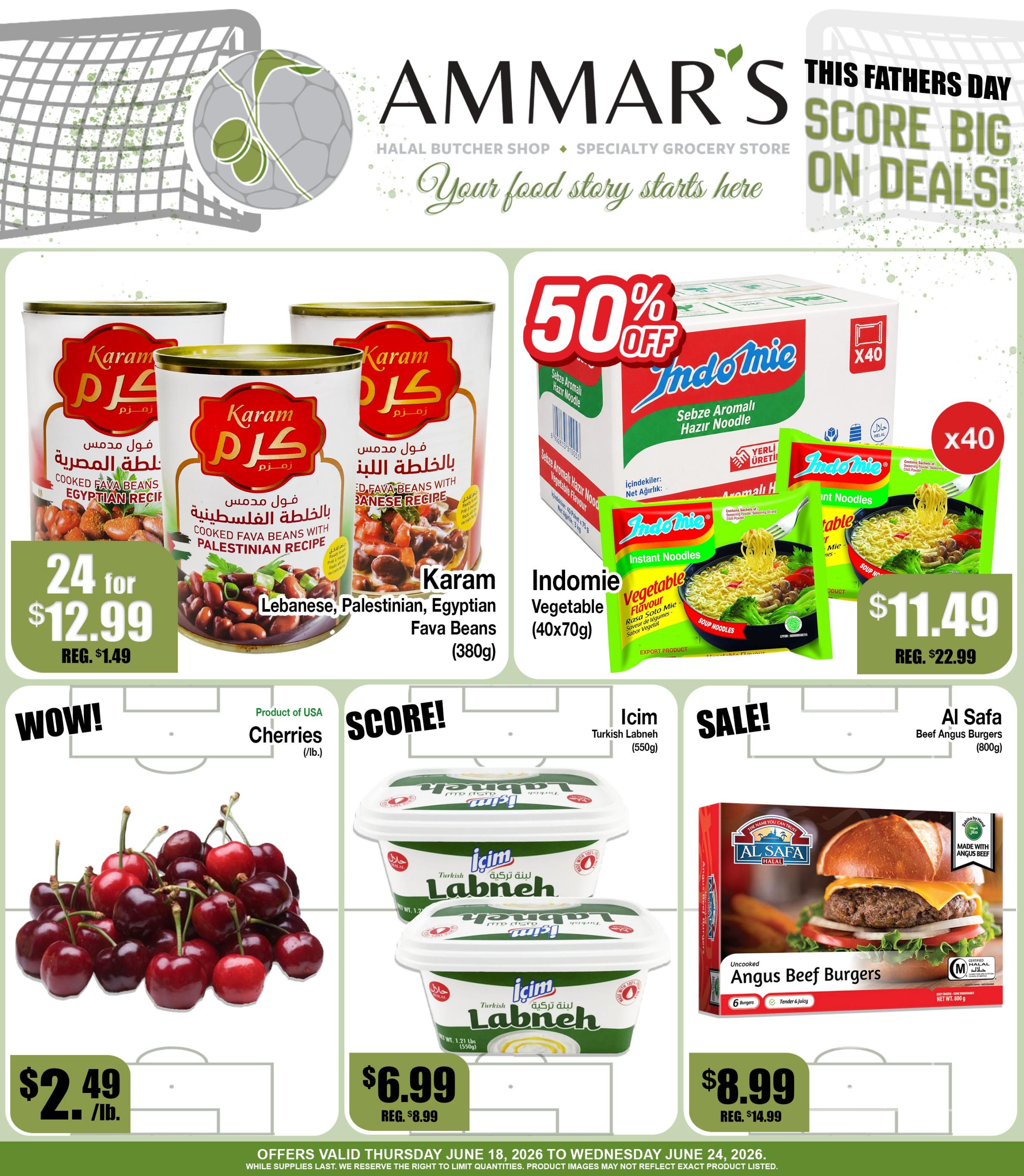 Ammar's Halal Meats Flyer June 18 to 24