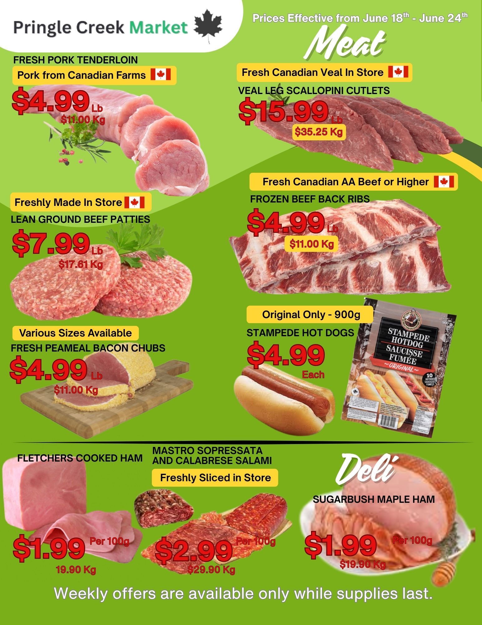 Pringle Creek Market Flyer June 18 to 24