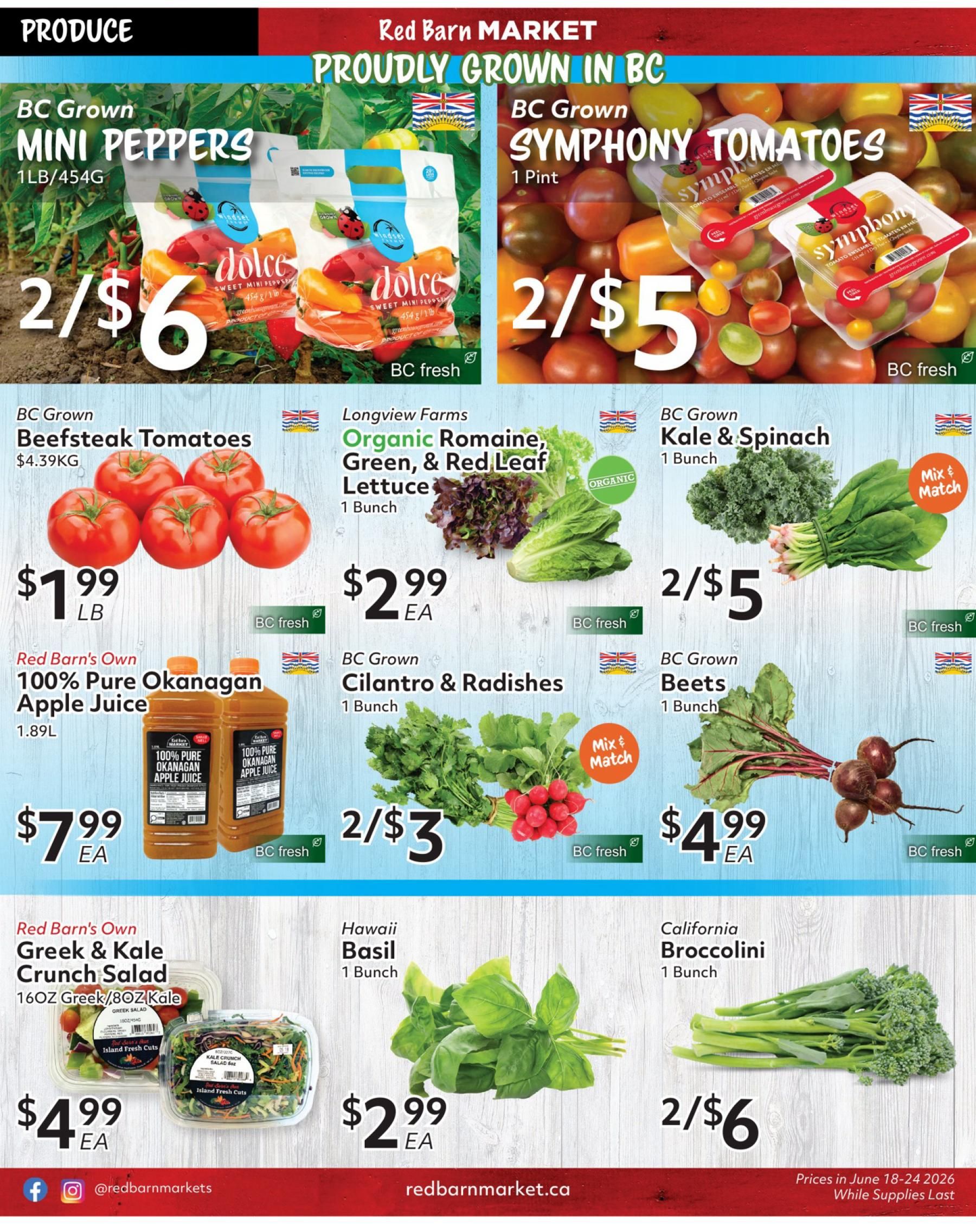 Red Barn Market Flyer June 18 to 24