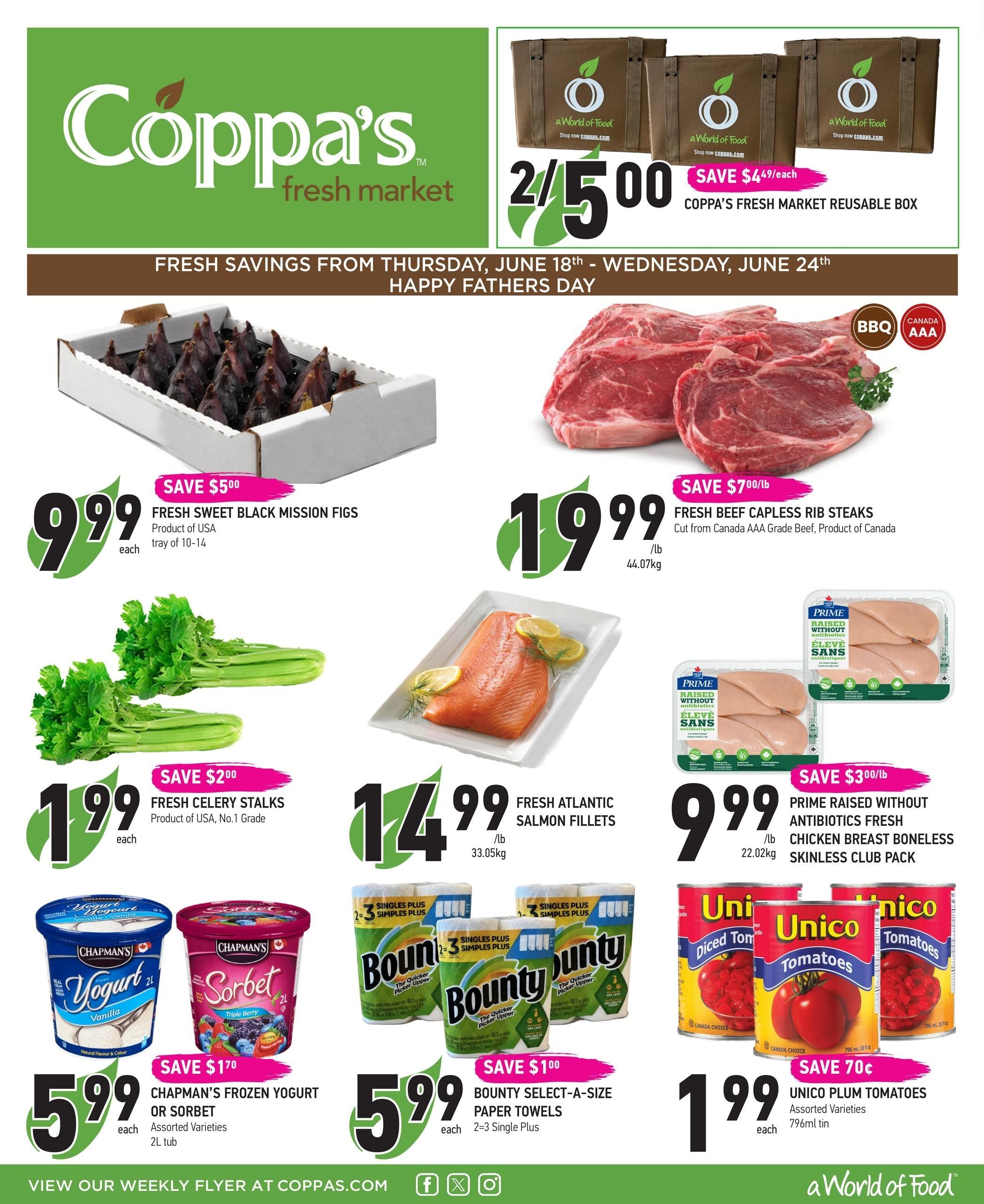 Coppa's Fresh Market Flyer June 18 to 24