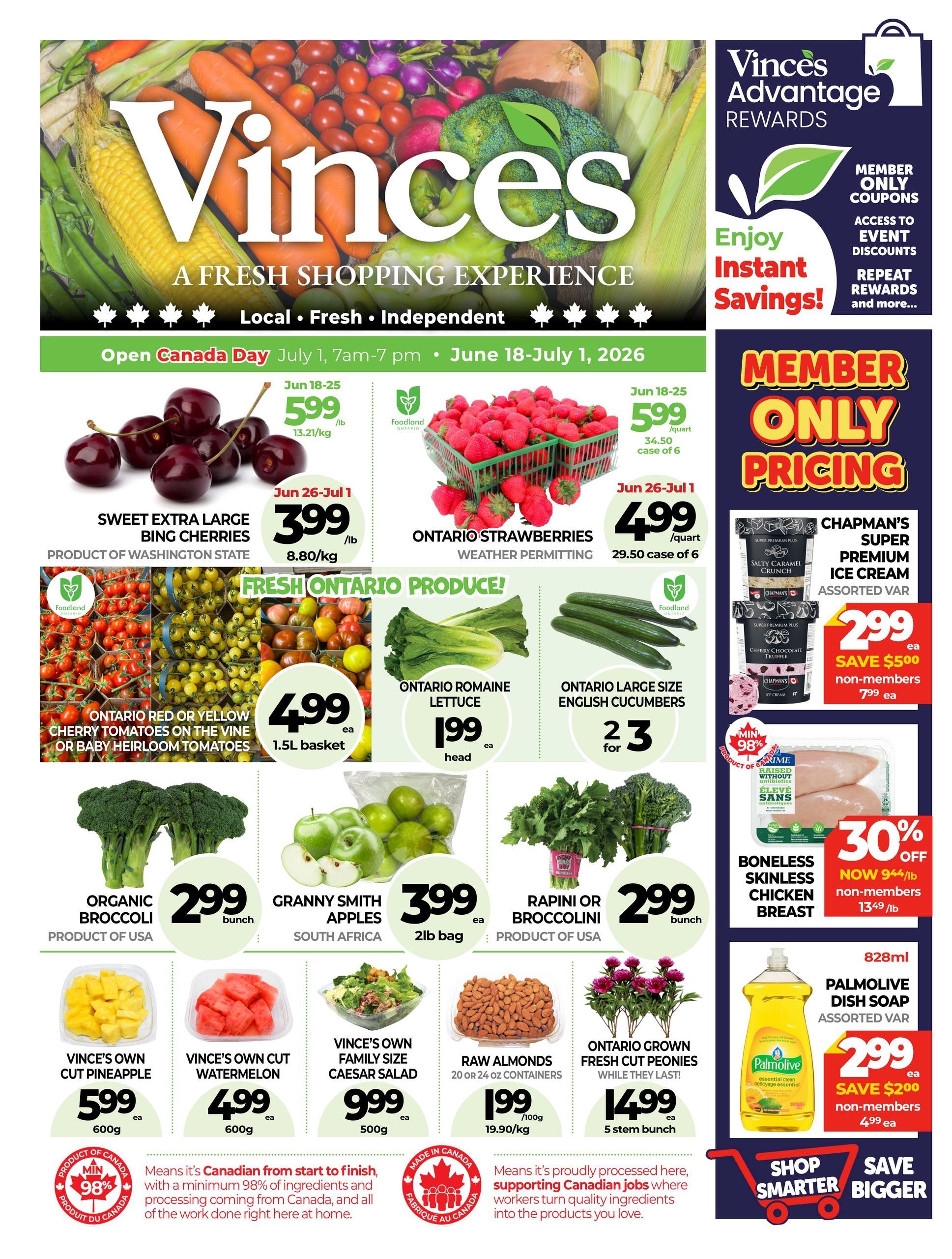 Vince's Market Flyer June 18 to July 1