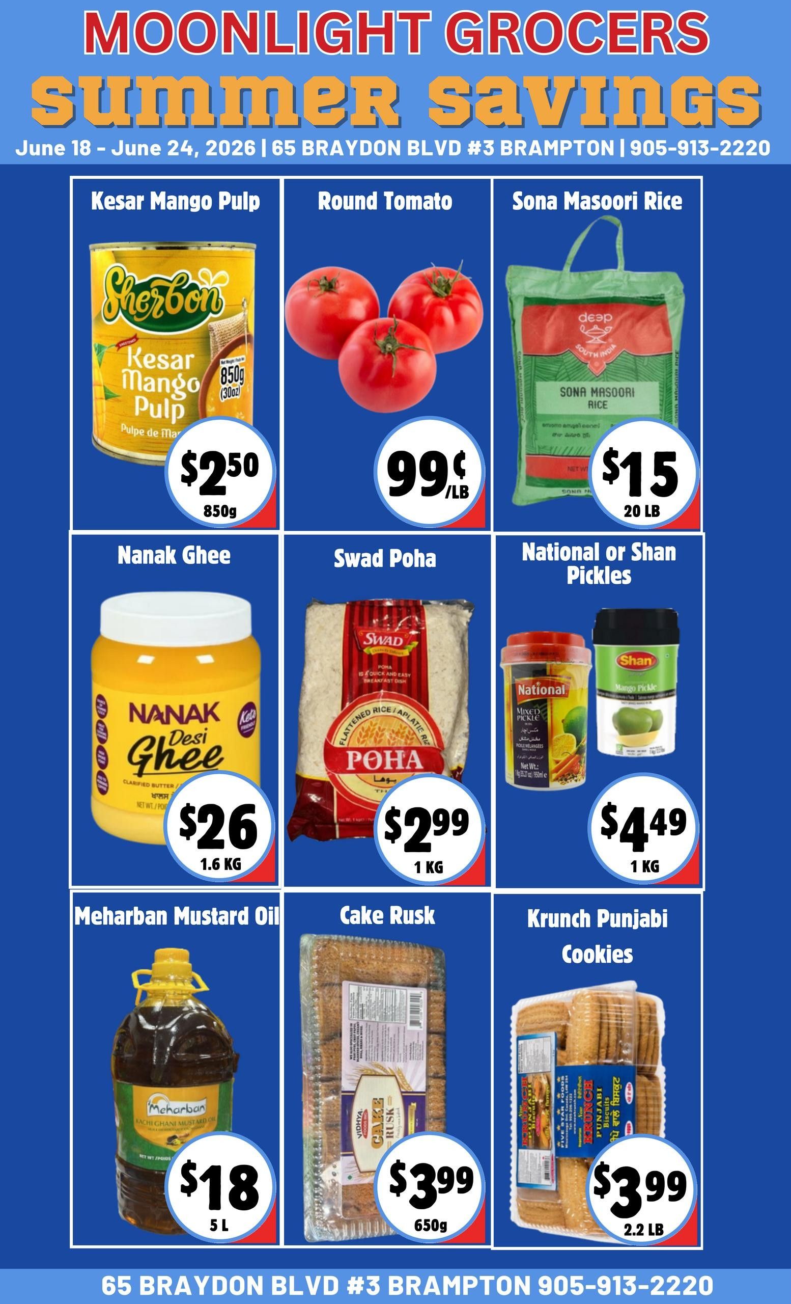 Moonlight Grocers Flyer June 18 to 24