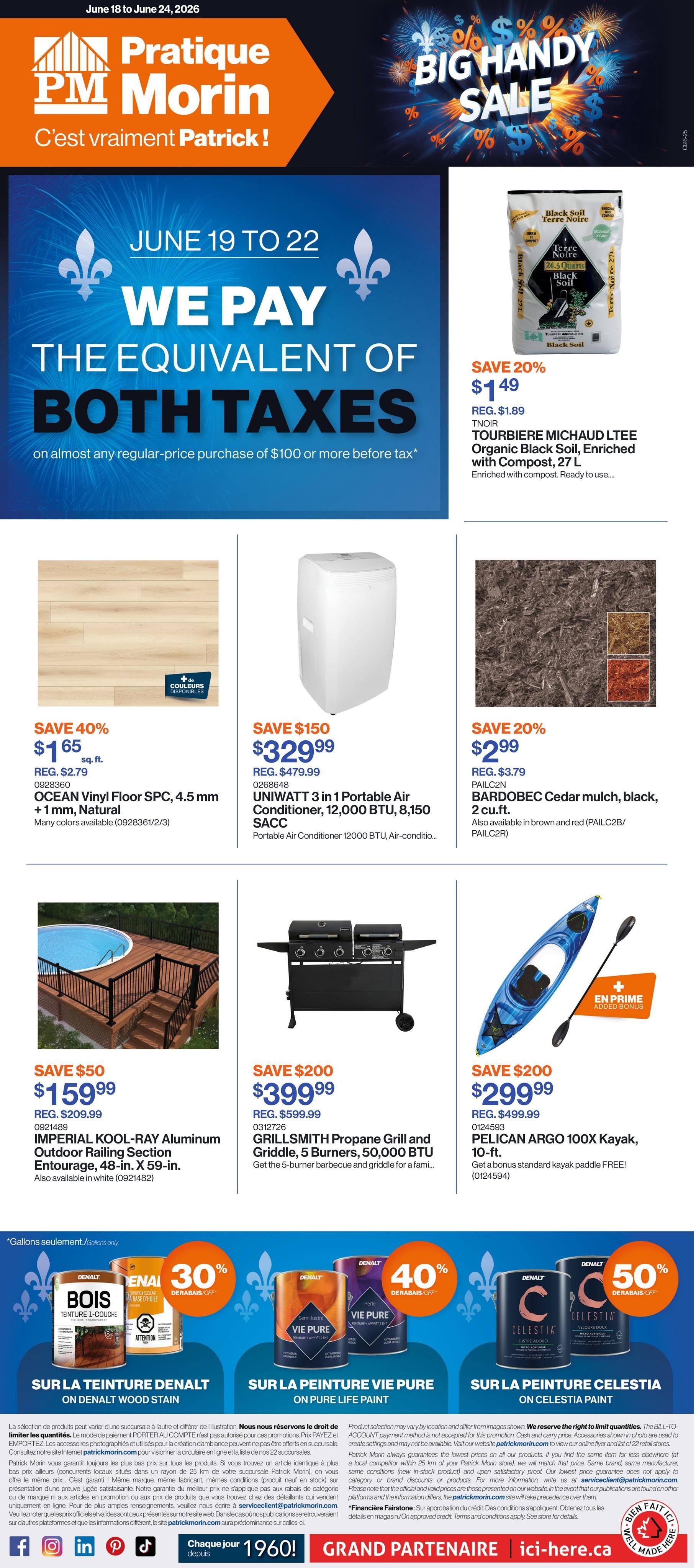 Patrick Morin Flyer June 18 to 24