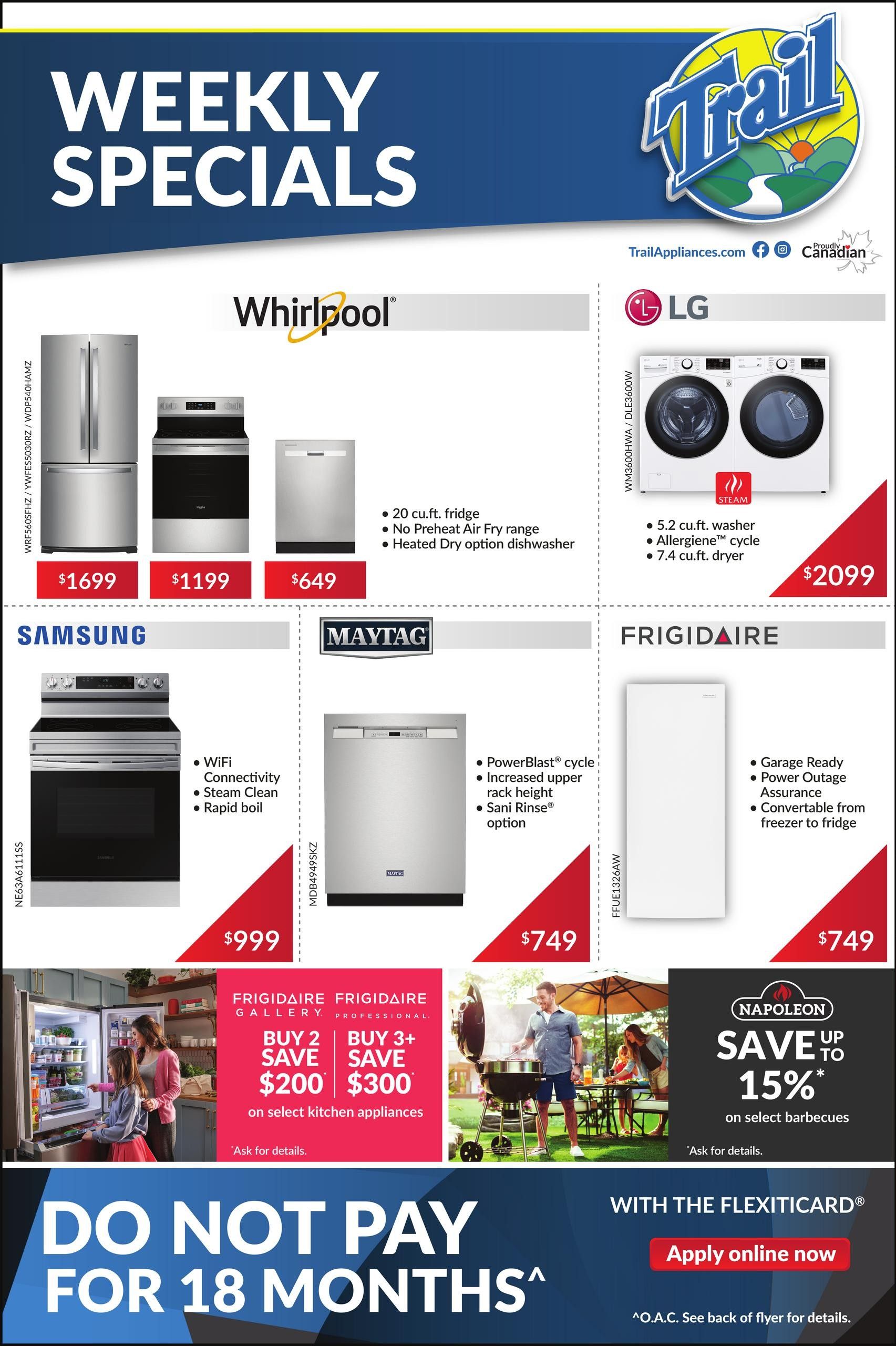 Trail Appliances (AB & SK) Flyer June 18 to 24