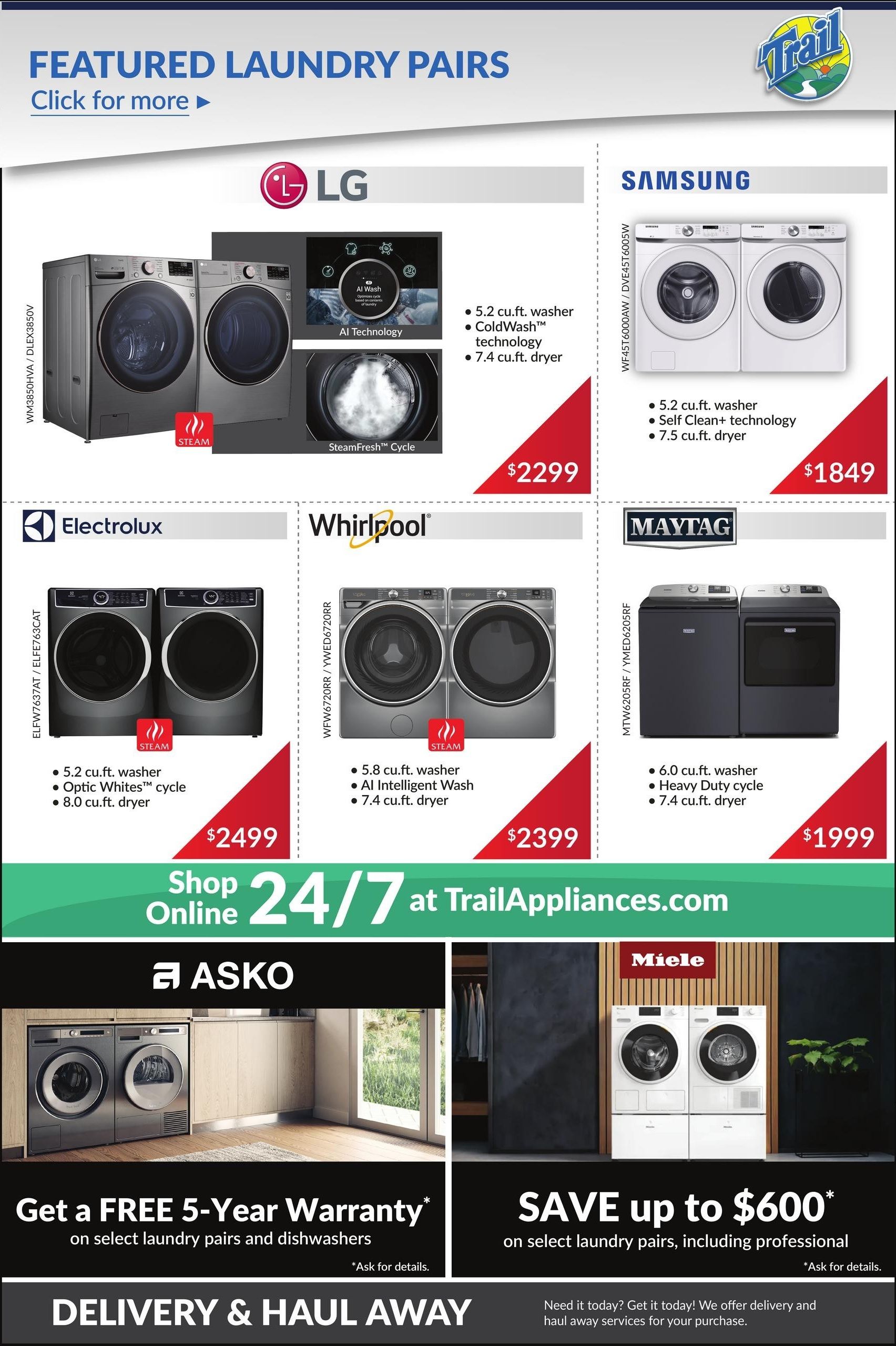 Trail Appliances (AB & SK) Flyer June 18 to 24