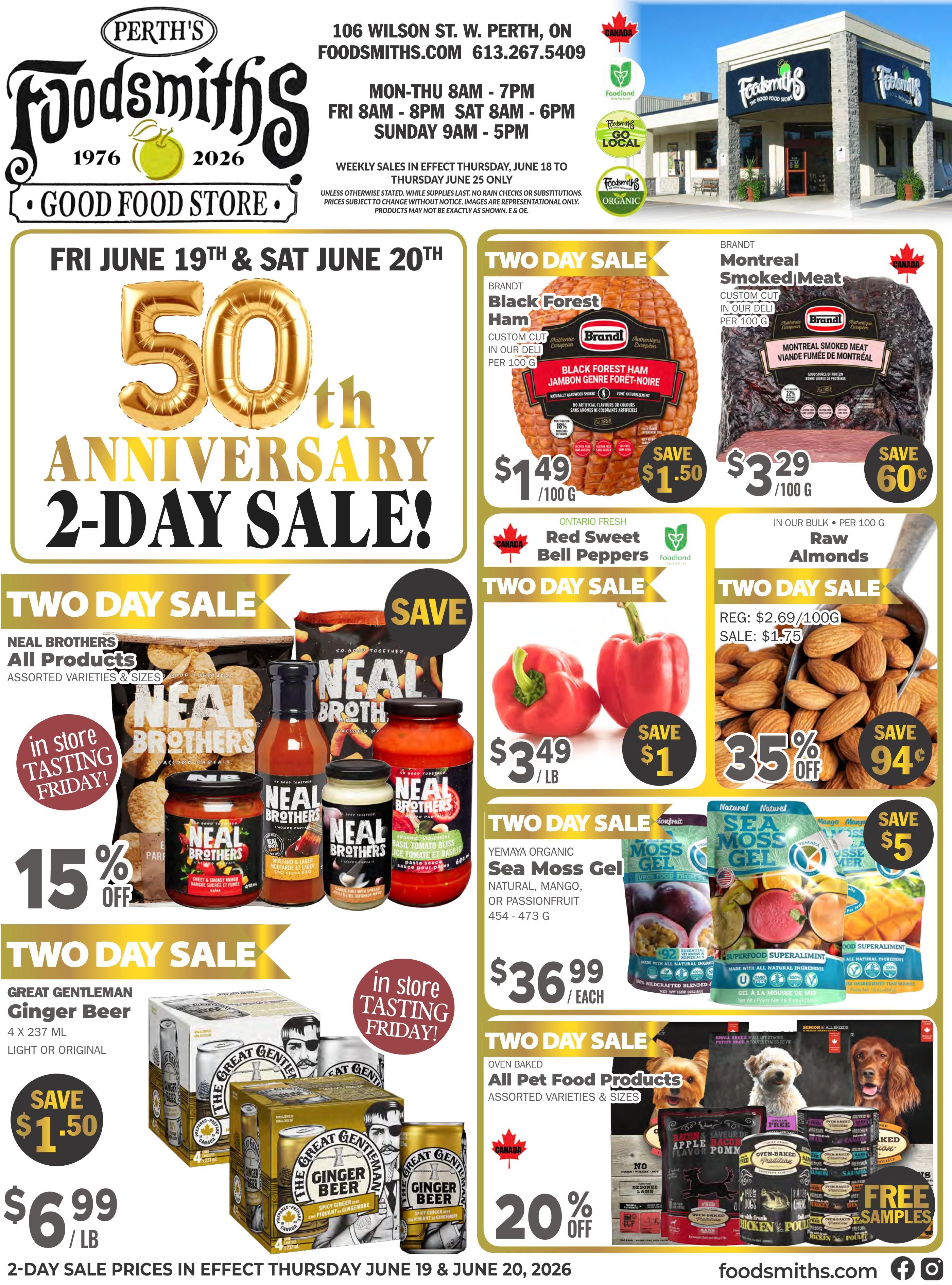 Foodsmiths Flyer June 18 to 25
