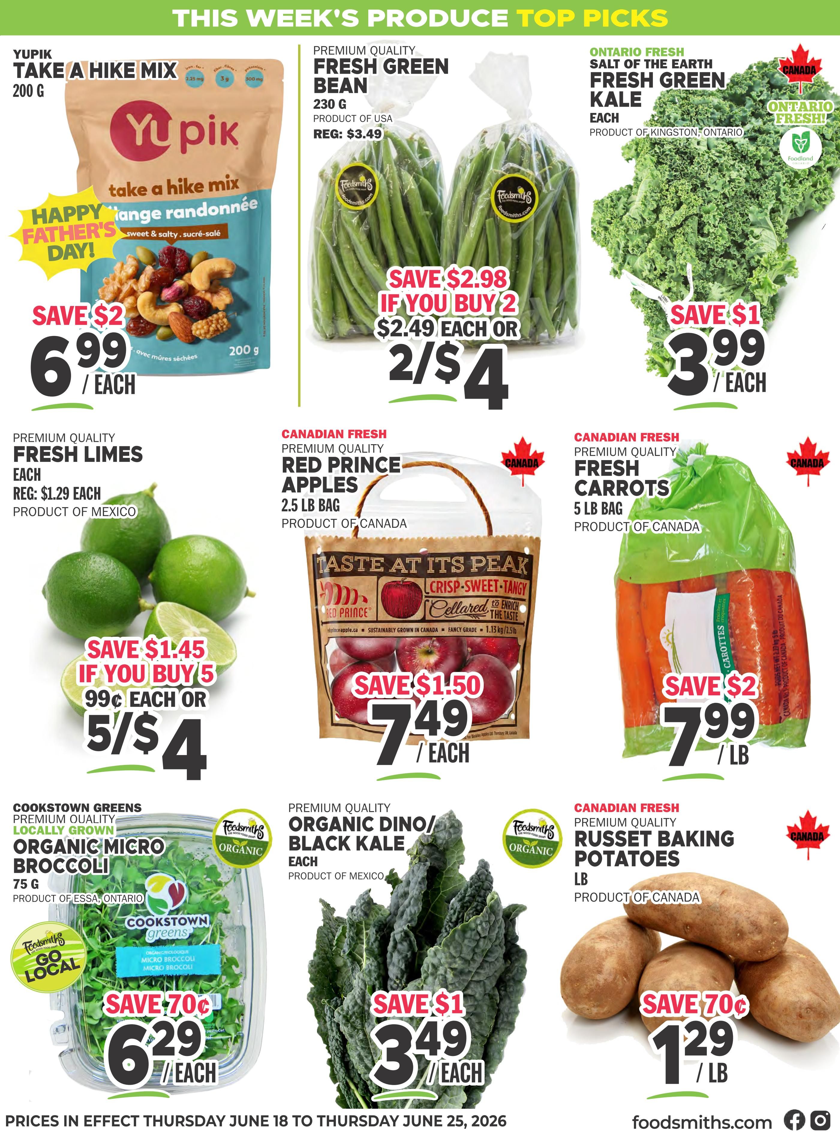 Foodsmiths Flyer June 18 to 25