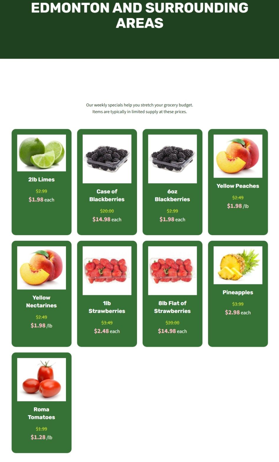 H&W Produce Flyer June 18 to 24