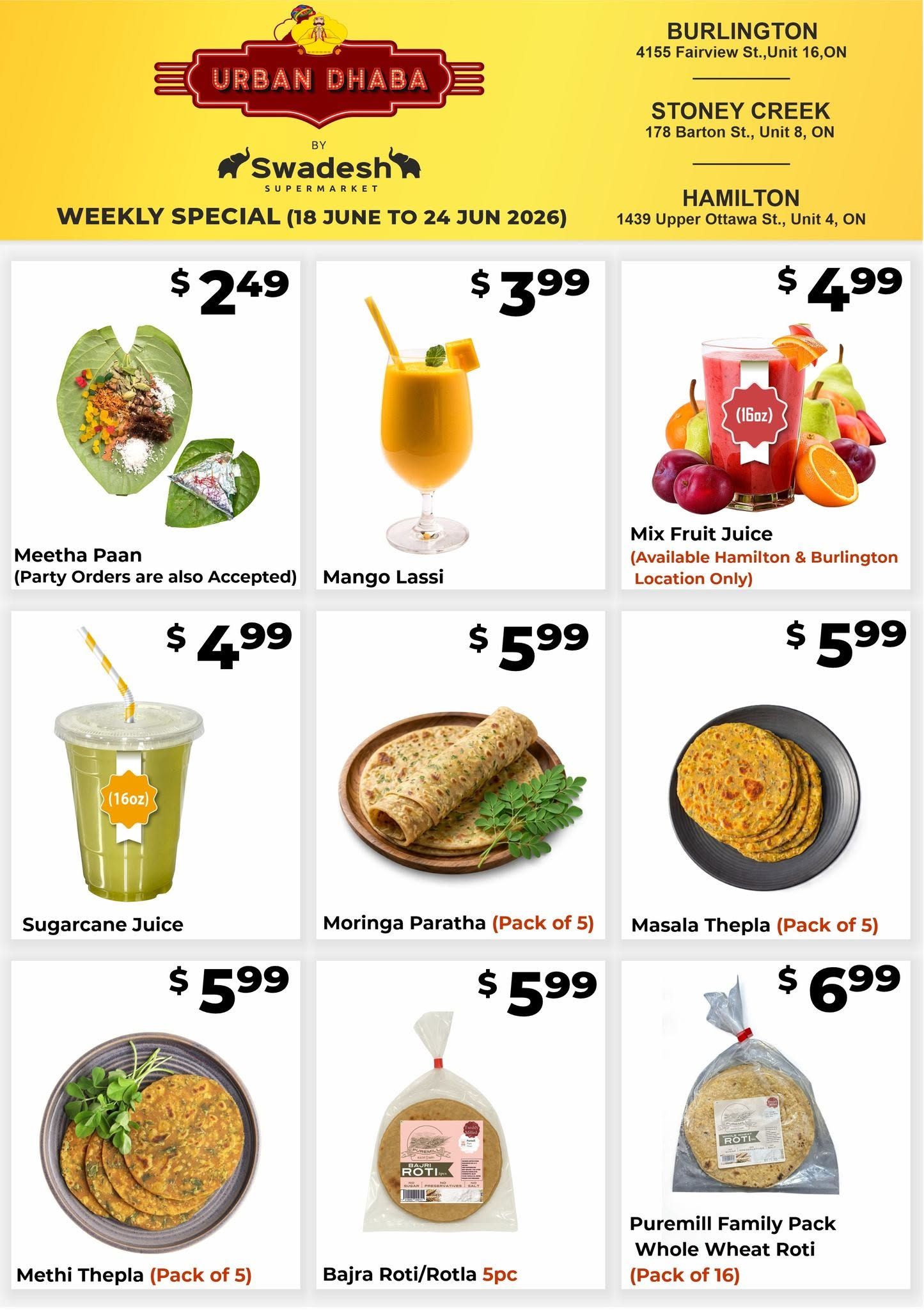 Swadesh Supermarket Flyer June 18 to 24