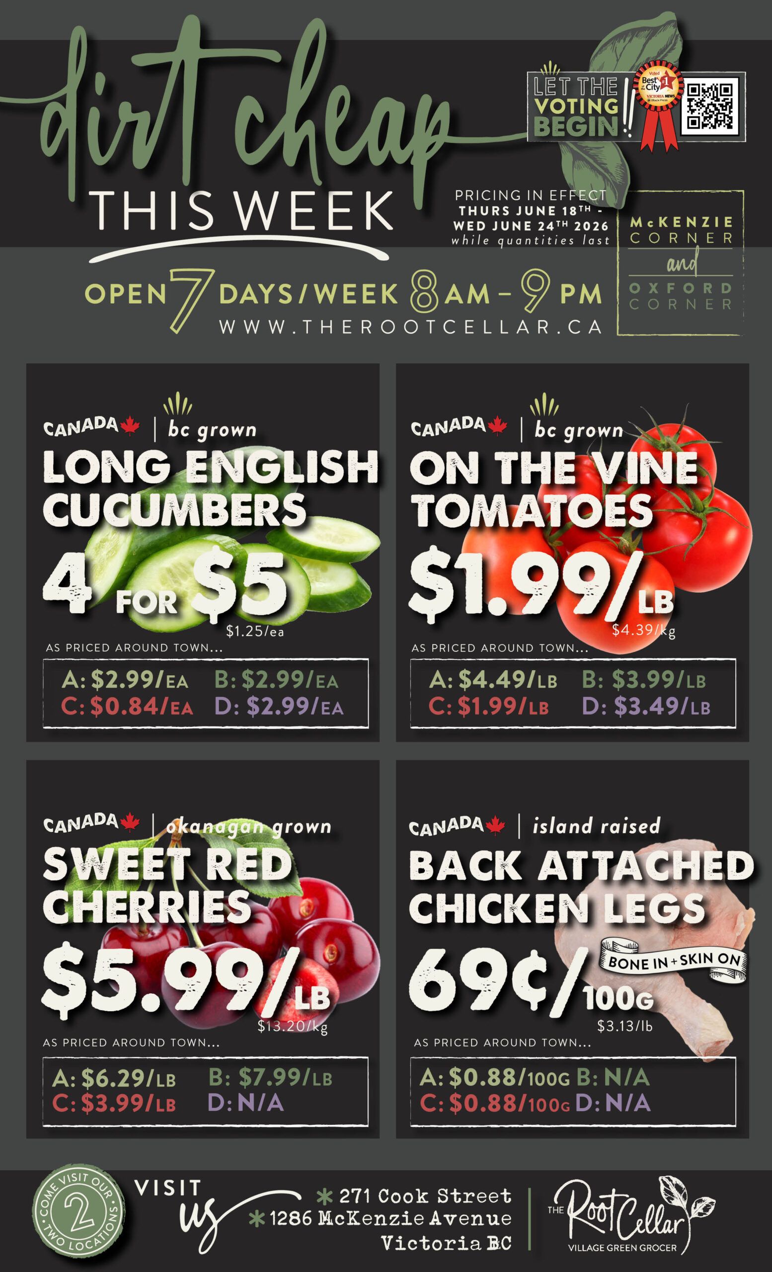 The Root Cellar Flyer June 18 to 24