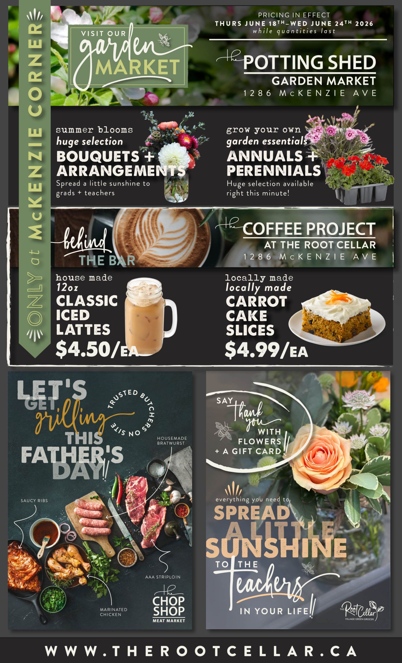The Root Cellar Flyer June 18 to 24