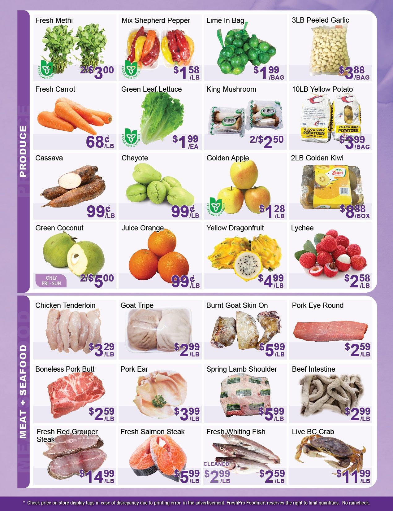 FreshPro Foodmart (Brampton) Flyer June 19 to 25