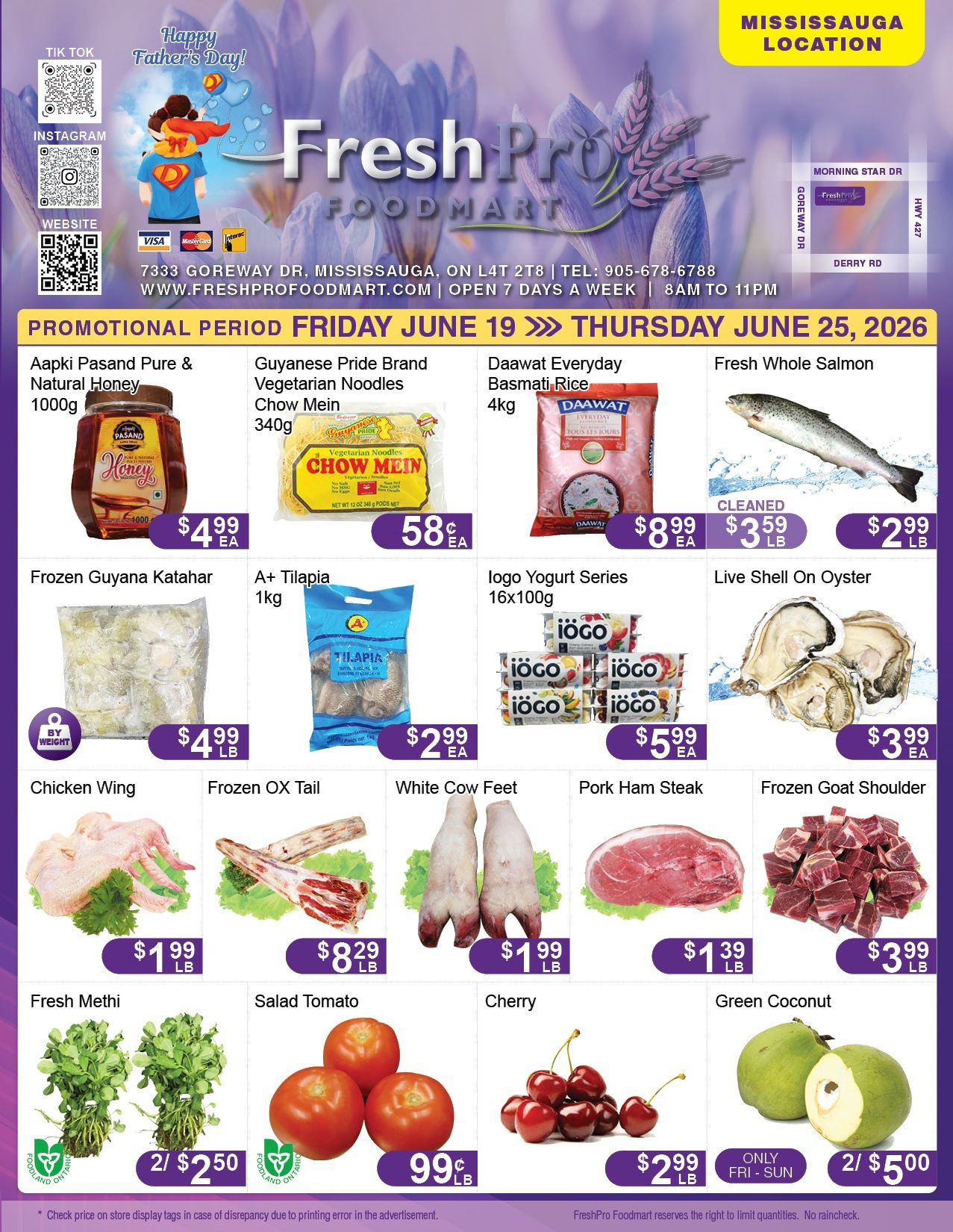 FreshPro Foodmart (Mississauga) Flyer June 19 to 25