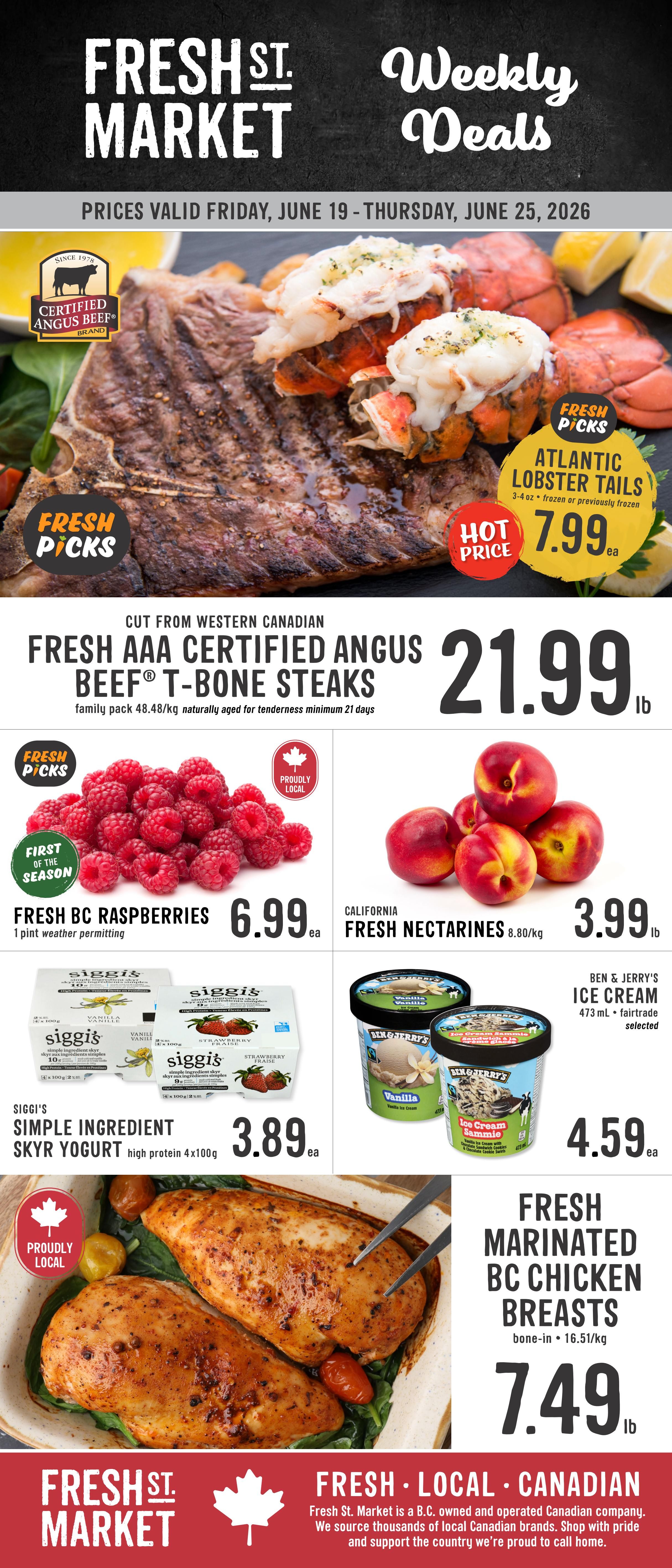 Fresh St. Market Flyer June 19 to 25