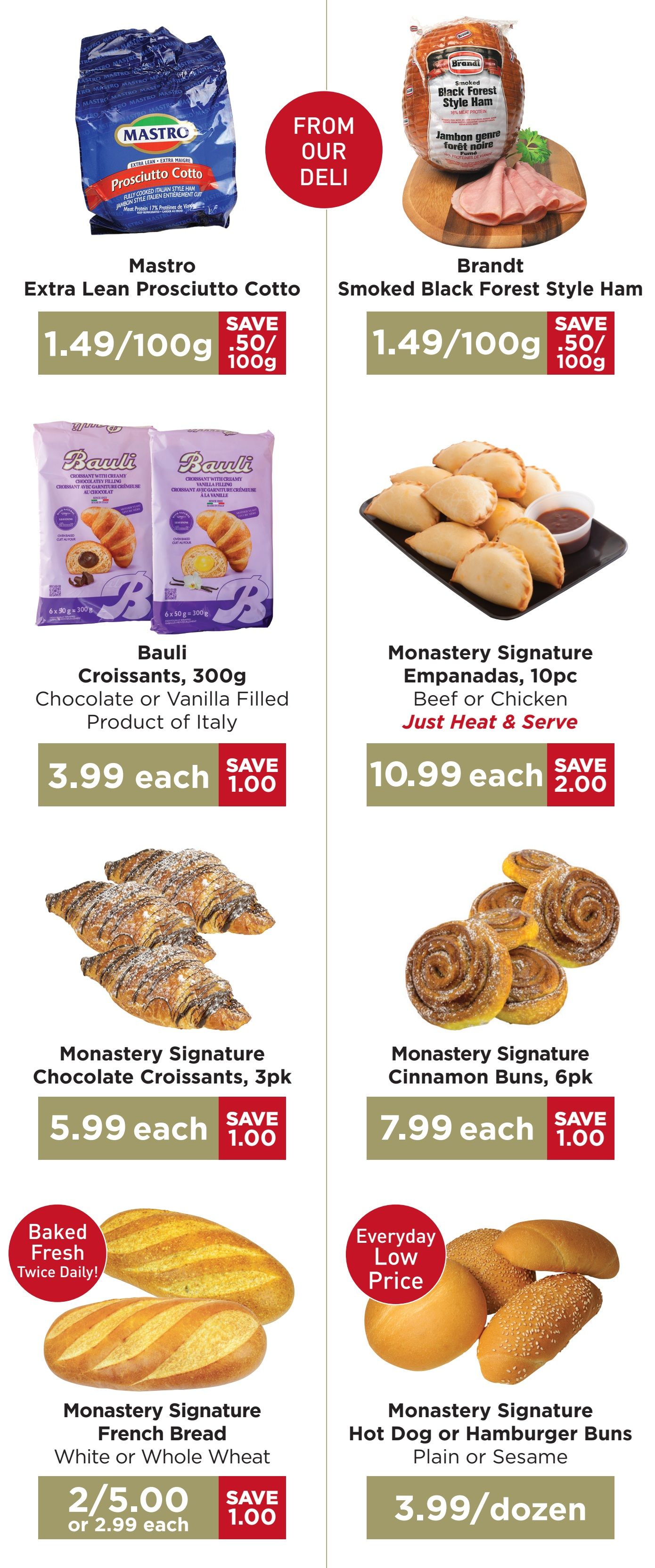 Monastery Bakery Flyer June 18 to July 1