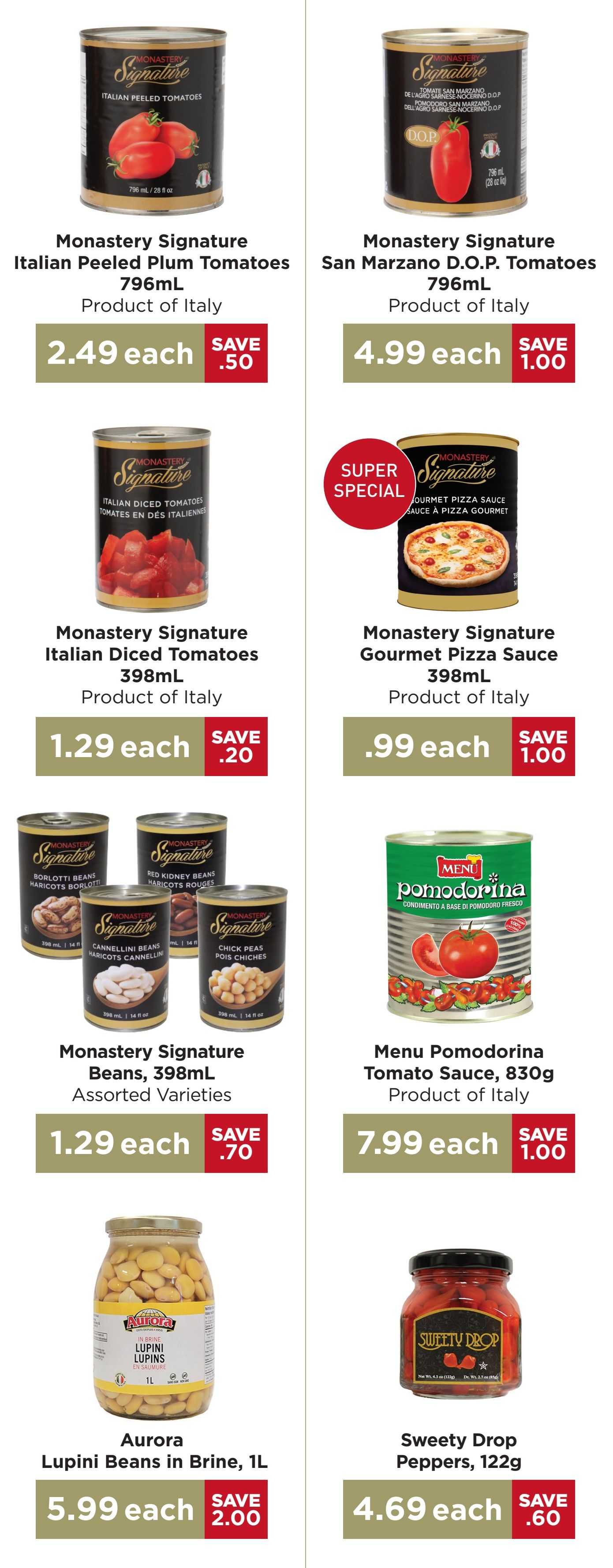 Monastery Bakery Flyer June 18 to July 1