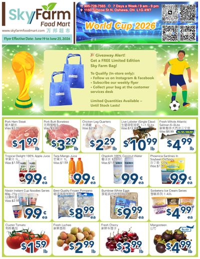 SkyFarm Food Mart Flyer June 19 to 25