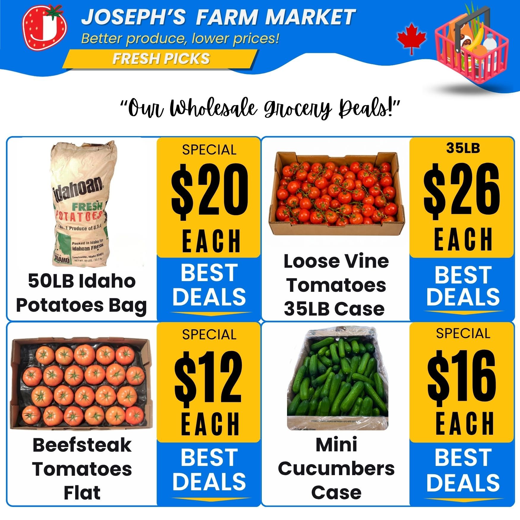 Joseph's Farm Market Flyer June 19 to 24