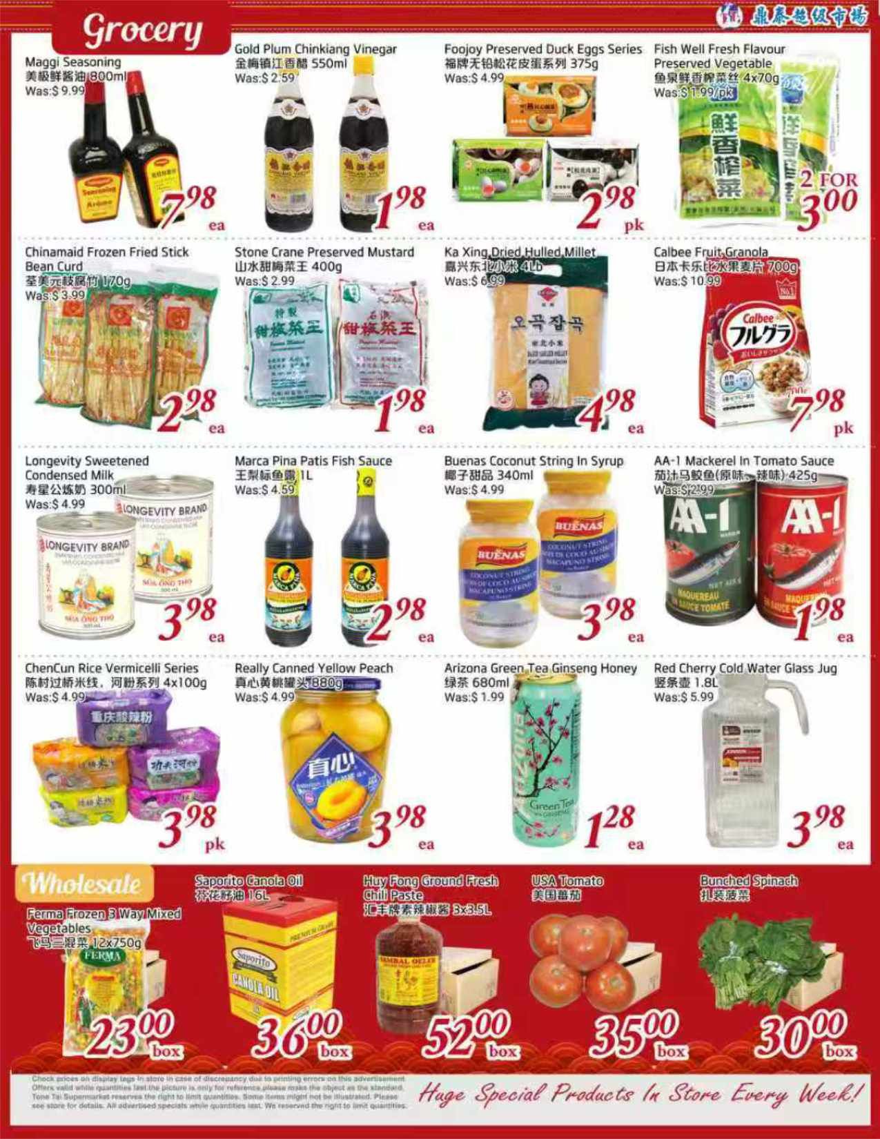 Tone Tai Supermarket Flyer June 19 to 25