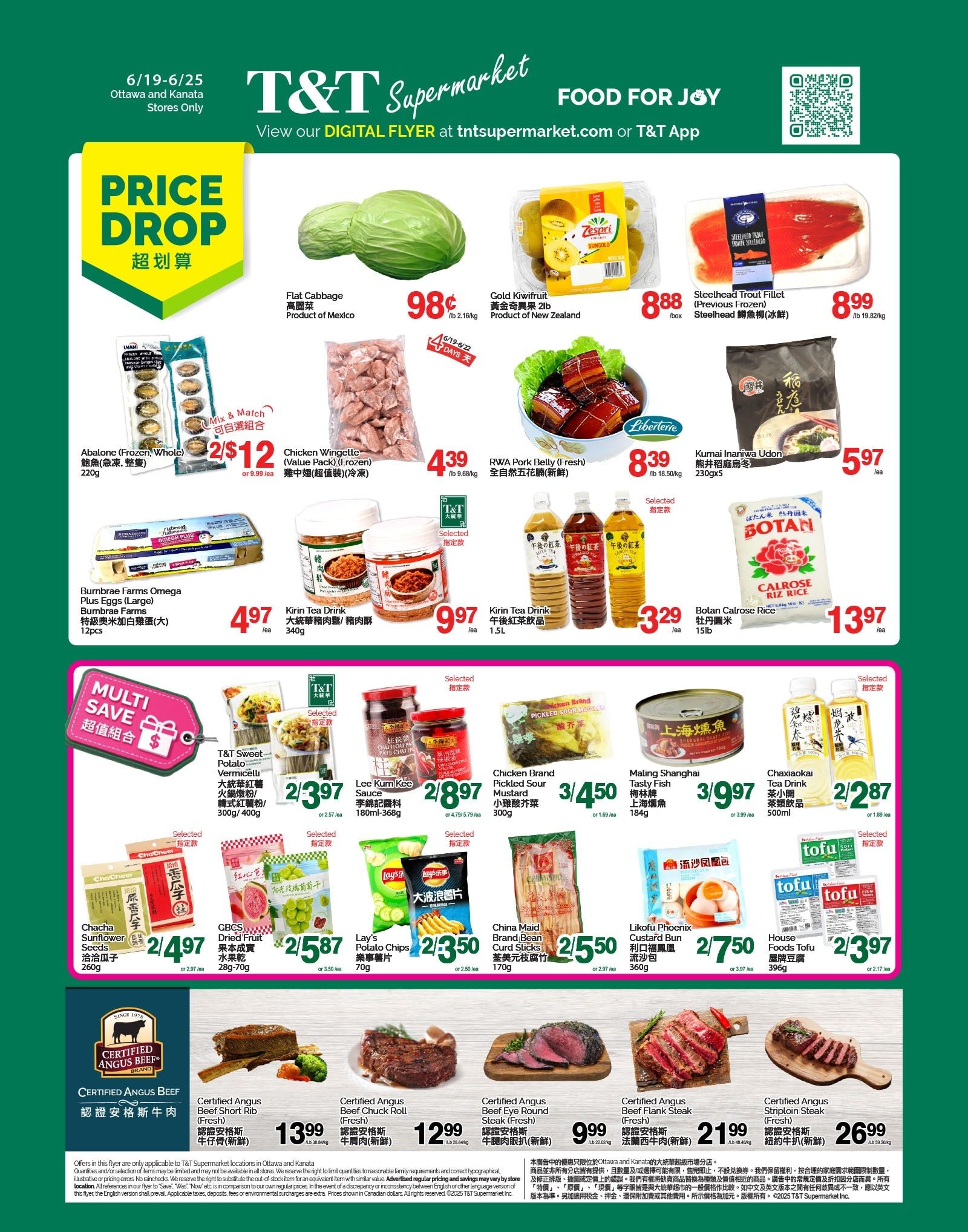 T&T Supermarket (Ottawa & Kanata) Flyer June 19 to 25