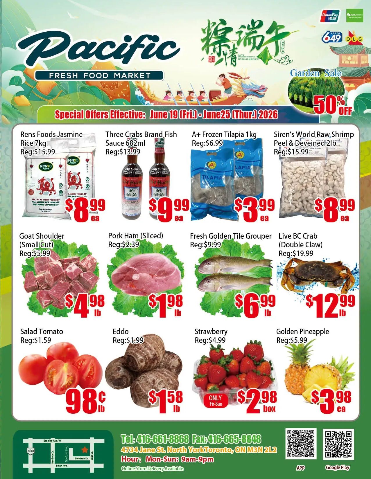 Pacific Fresh Food Market (North York) Flyer June 19 to 25