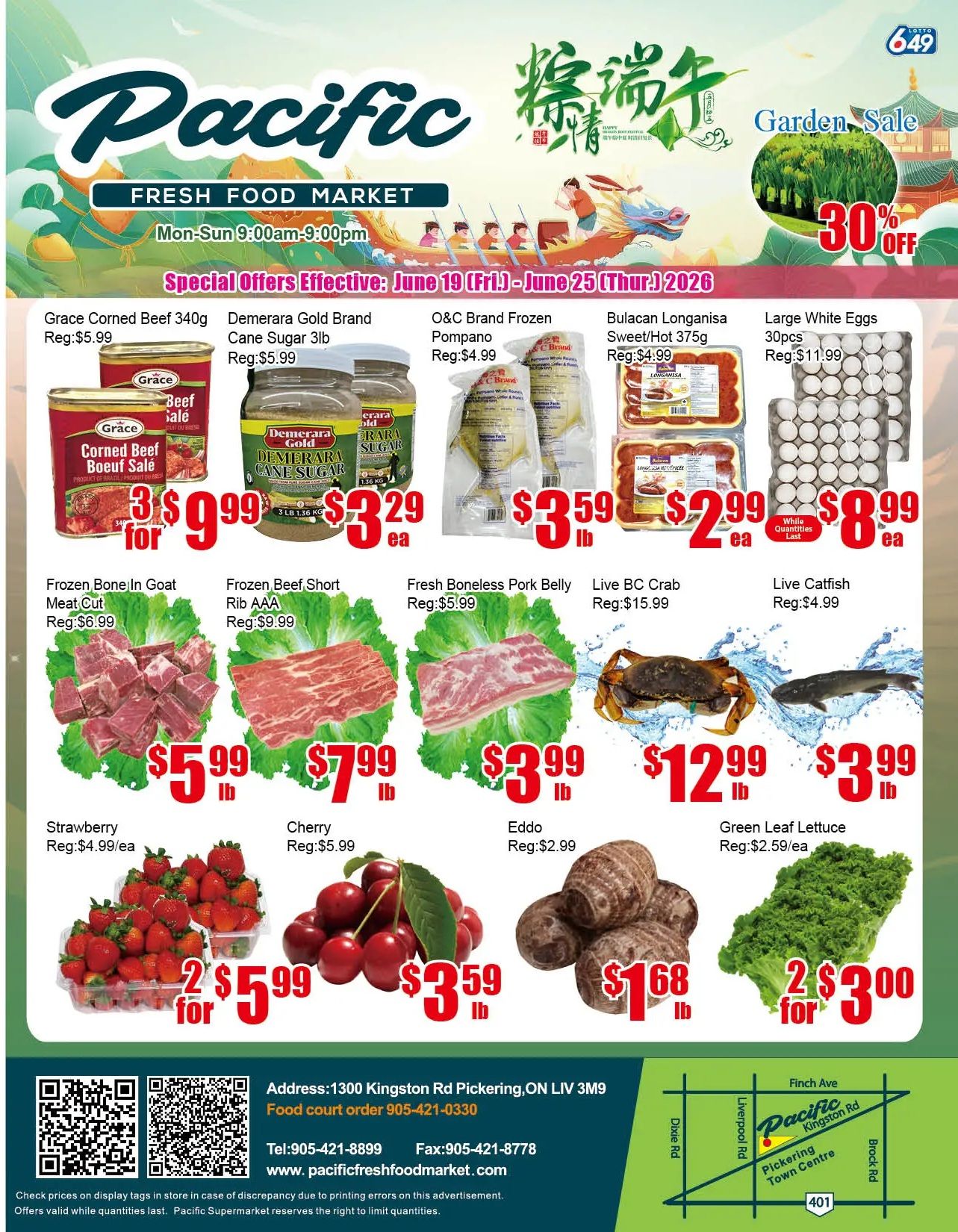 Pacific Fresh Food Market (Pickering) Flyer June 19 to 25