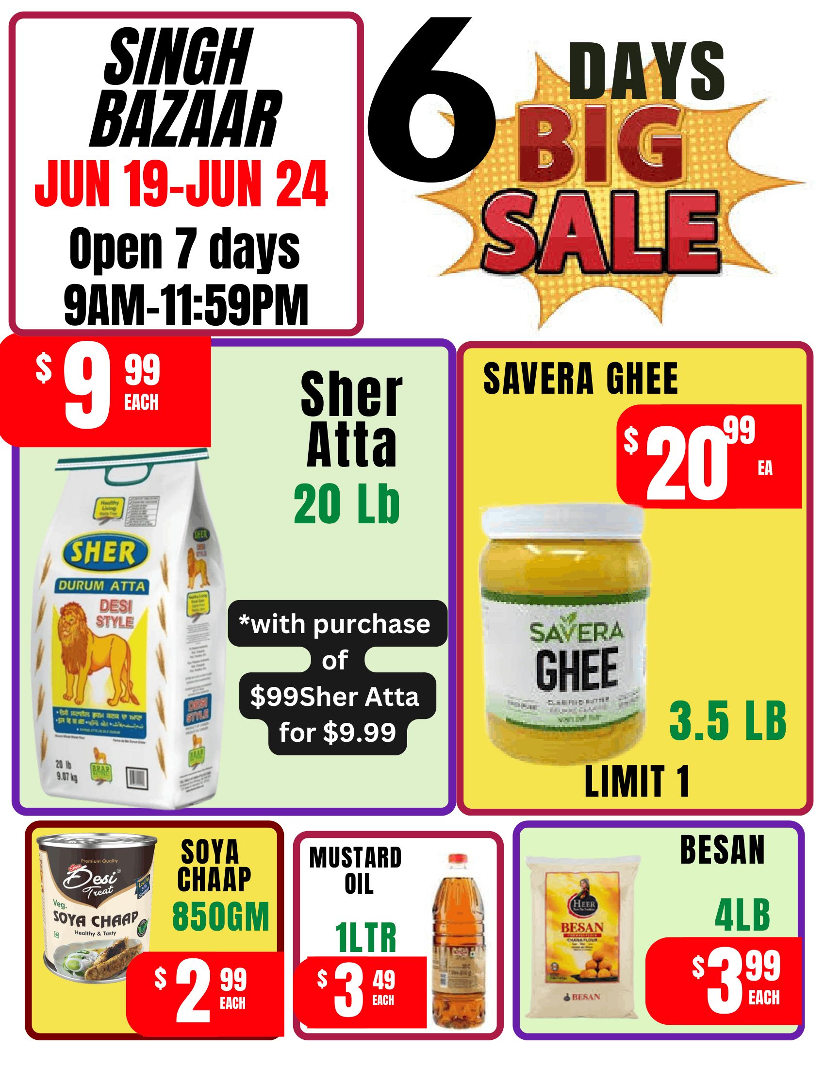 Singh Bazaar Flyer June 19 to 24