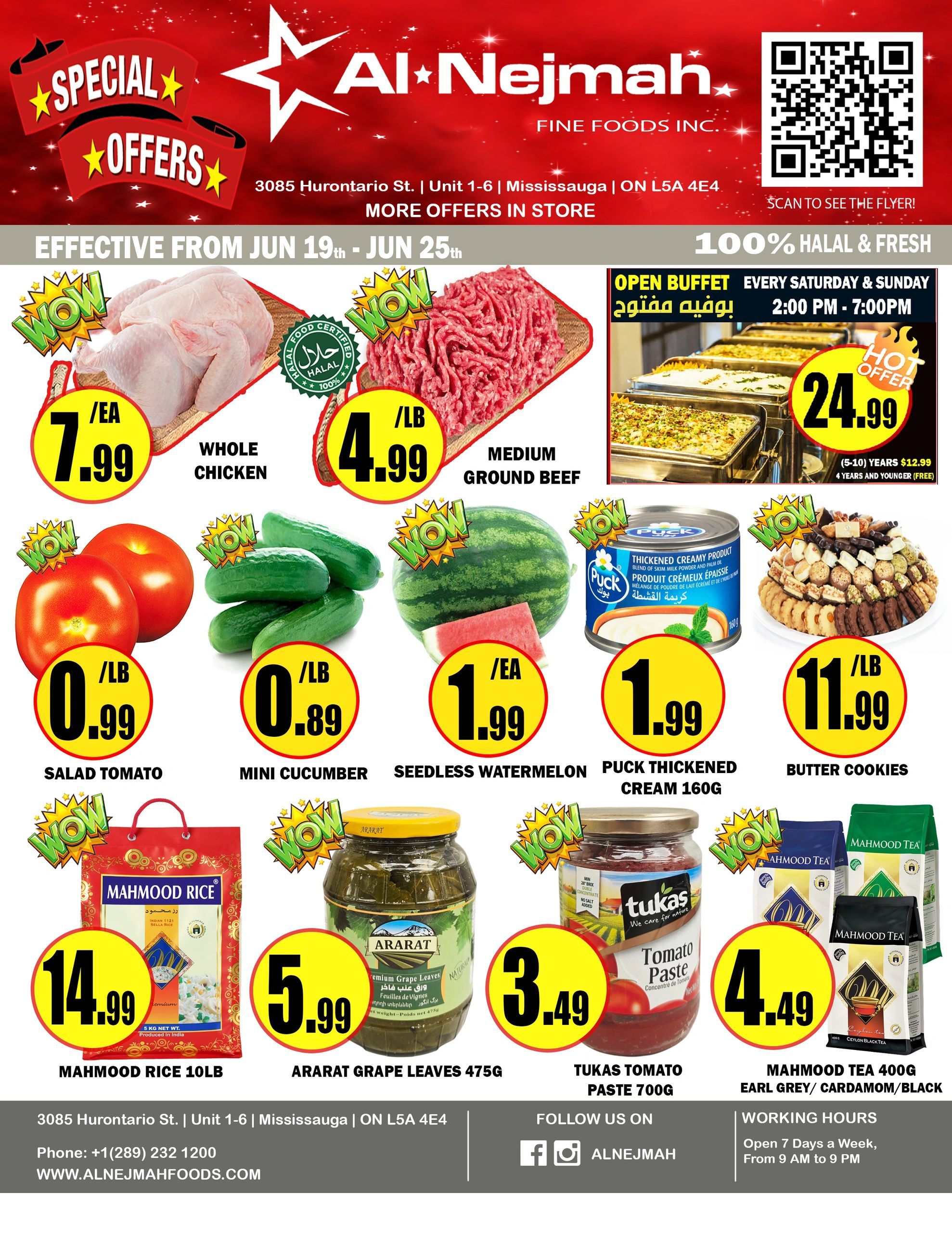 Alnejmah Fine Foods Inc. Flyer June 19 to 25