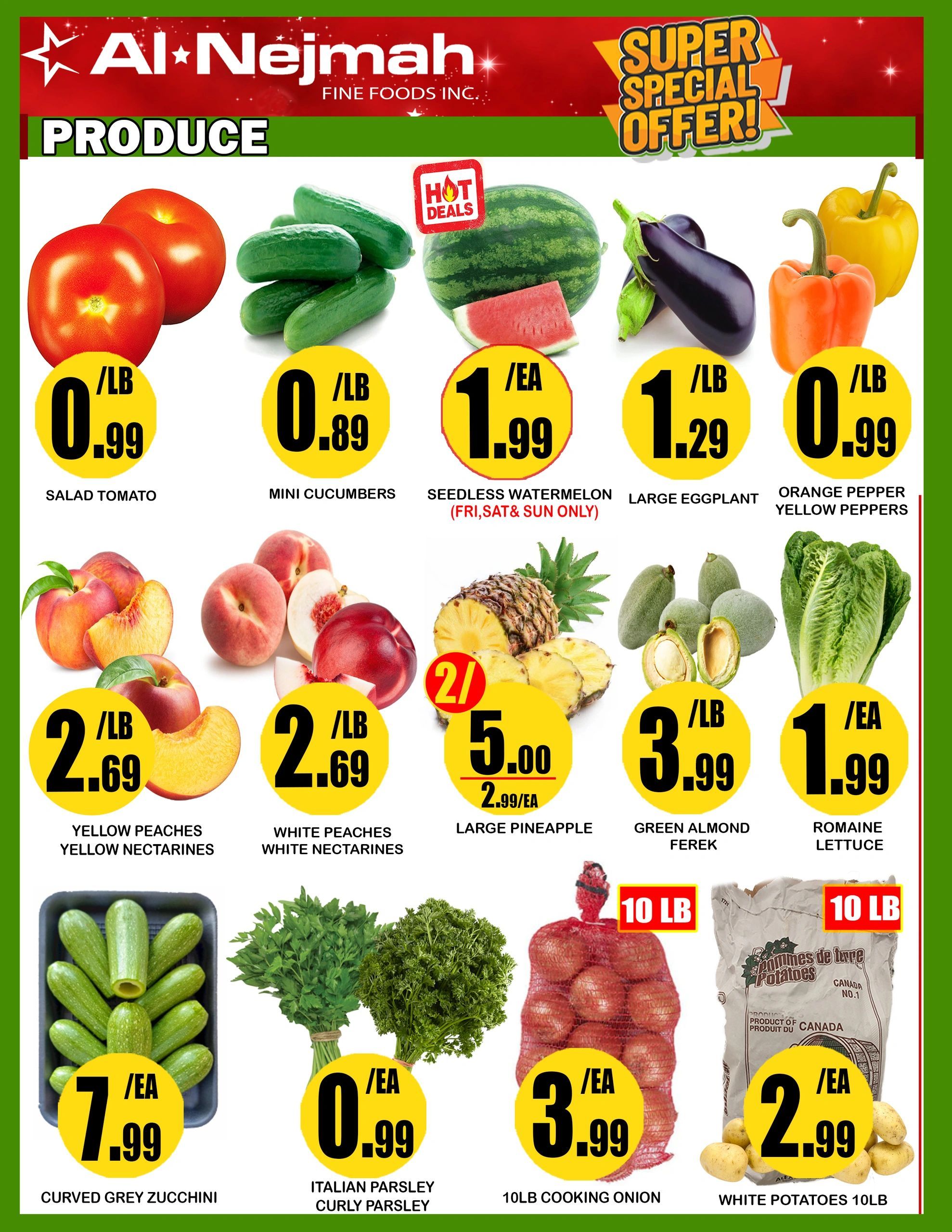 Alnejmah Fine Foods Inc. Flyer June 19 to 25