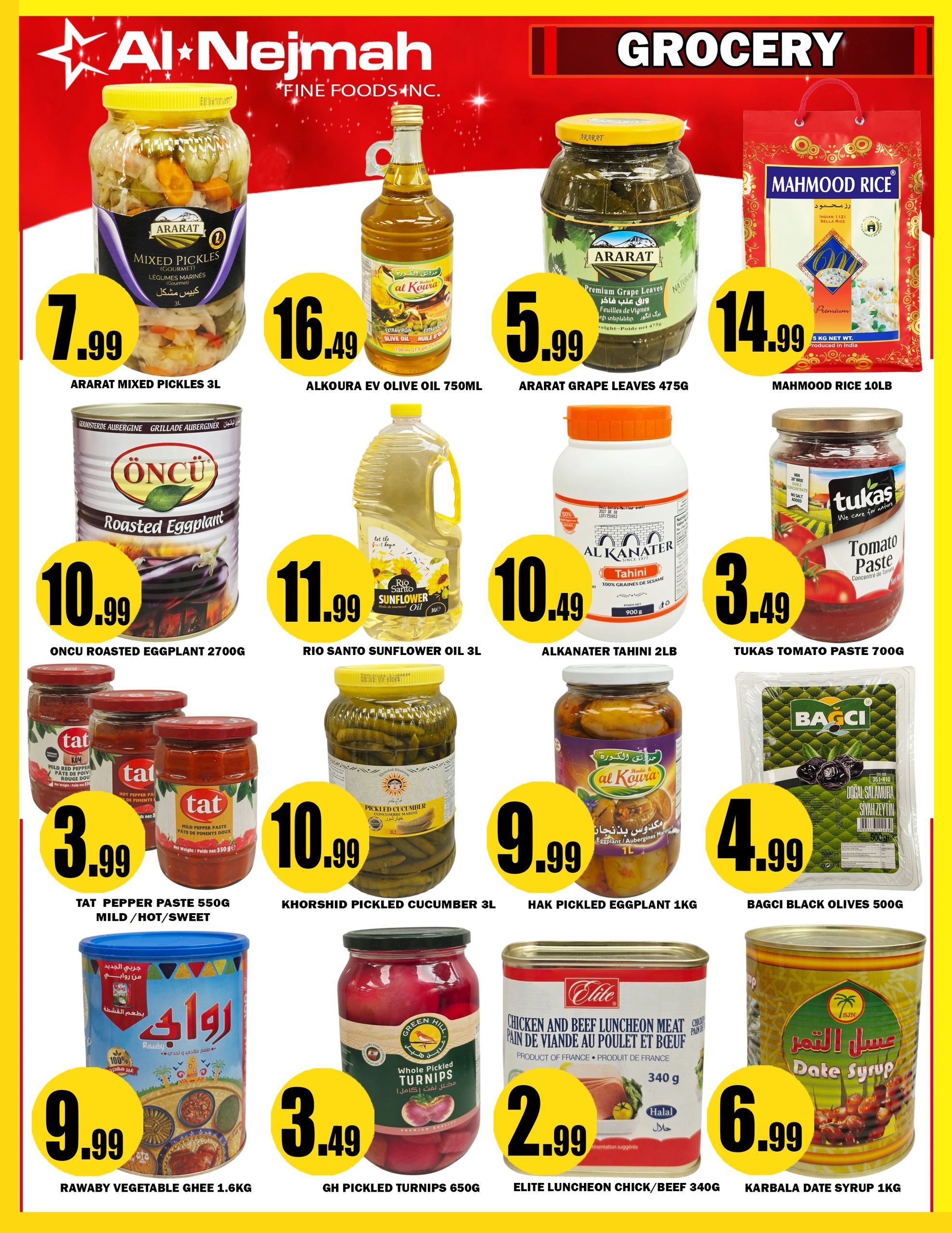 Alnejmah Fine Foods Inc. Flyer June 19 to 25