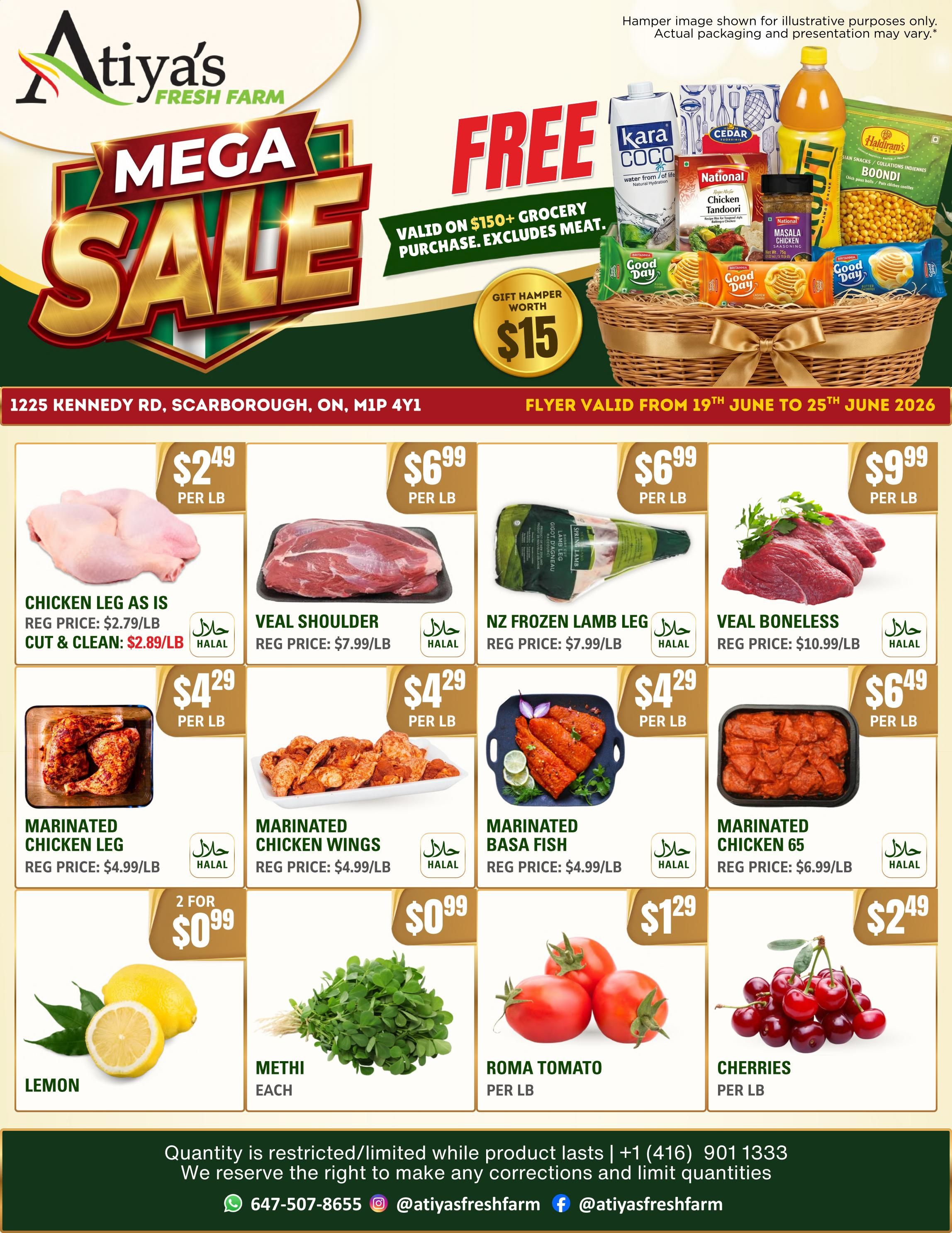 Atiya's Fresh Farm Flyer June 19 to 25